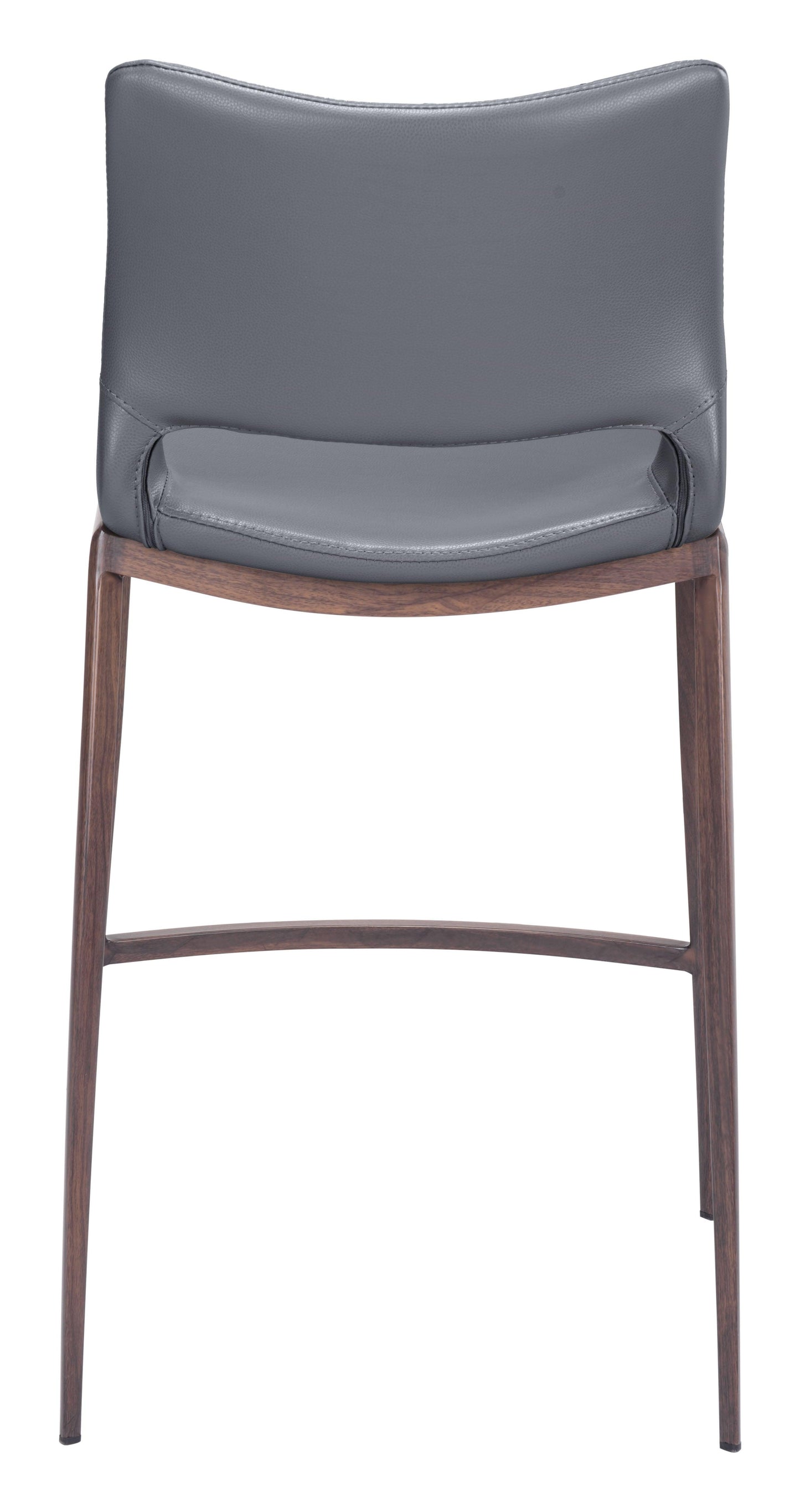 Ace Counter Stool (Set of 2) Dark Gray & Walnut - Disselt Designs