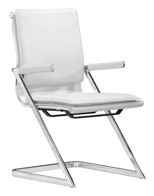 Lider Plus Conference Chair (Set of 2) White - Disselt Designs
