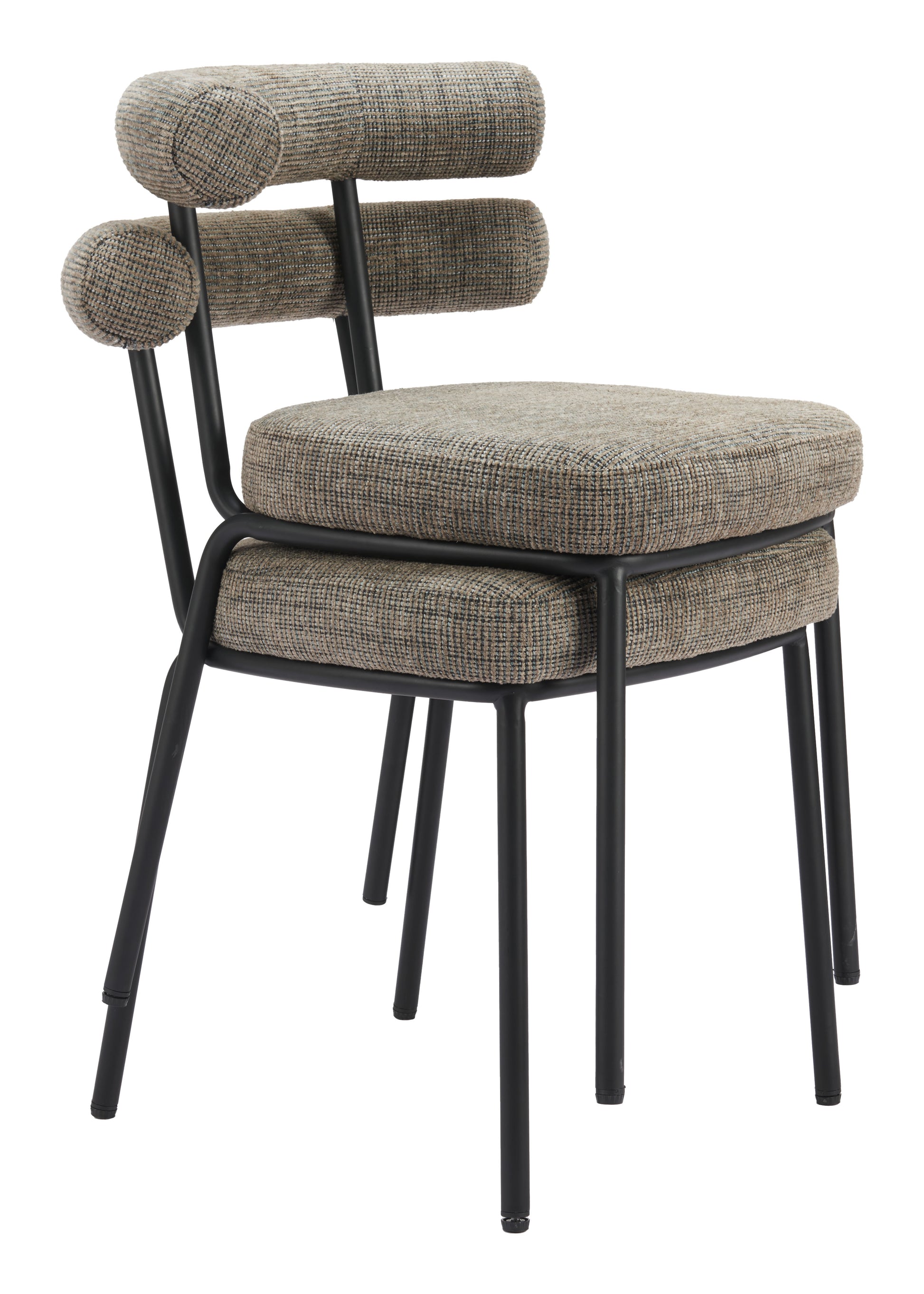 Kede Dining Chair (Set of 2) Green Tweed - Disselt Designs