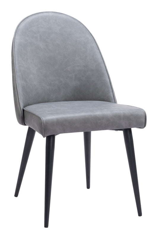 Silloth Armless Dining Chair (Set of 2) Gray - Disselt Designs