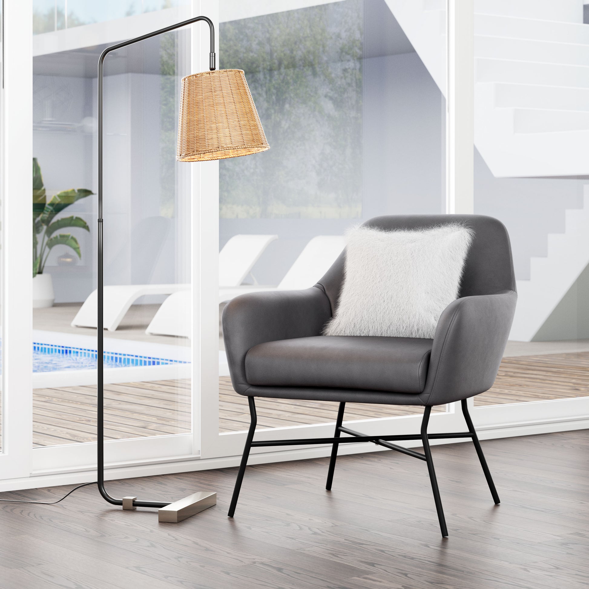 Hans Accent Chair Vintage Gray - Disselt Designs