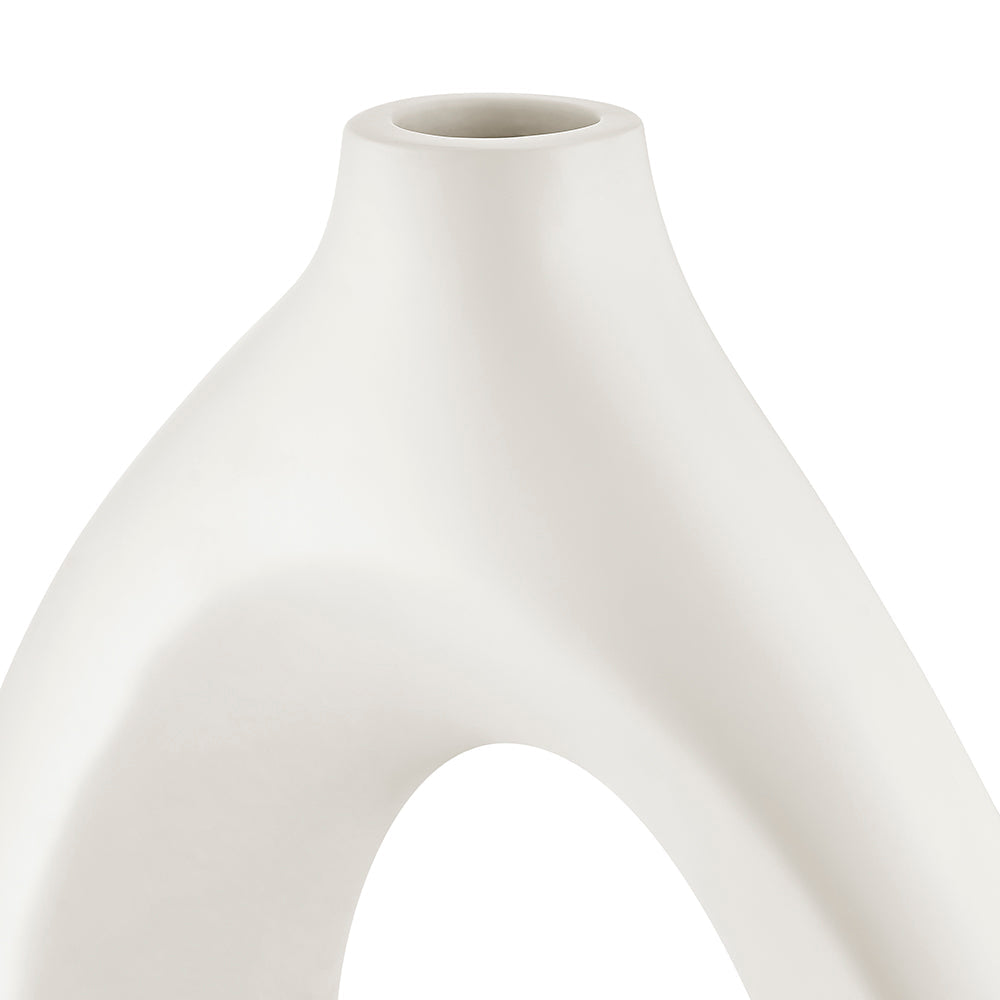 Simi Vase Small // White - Disselt Designs