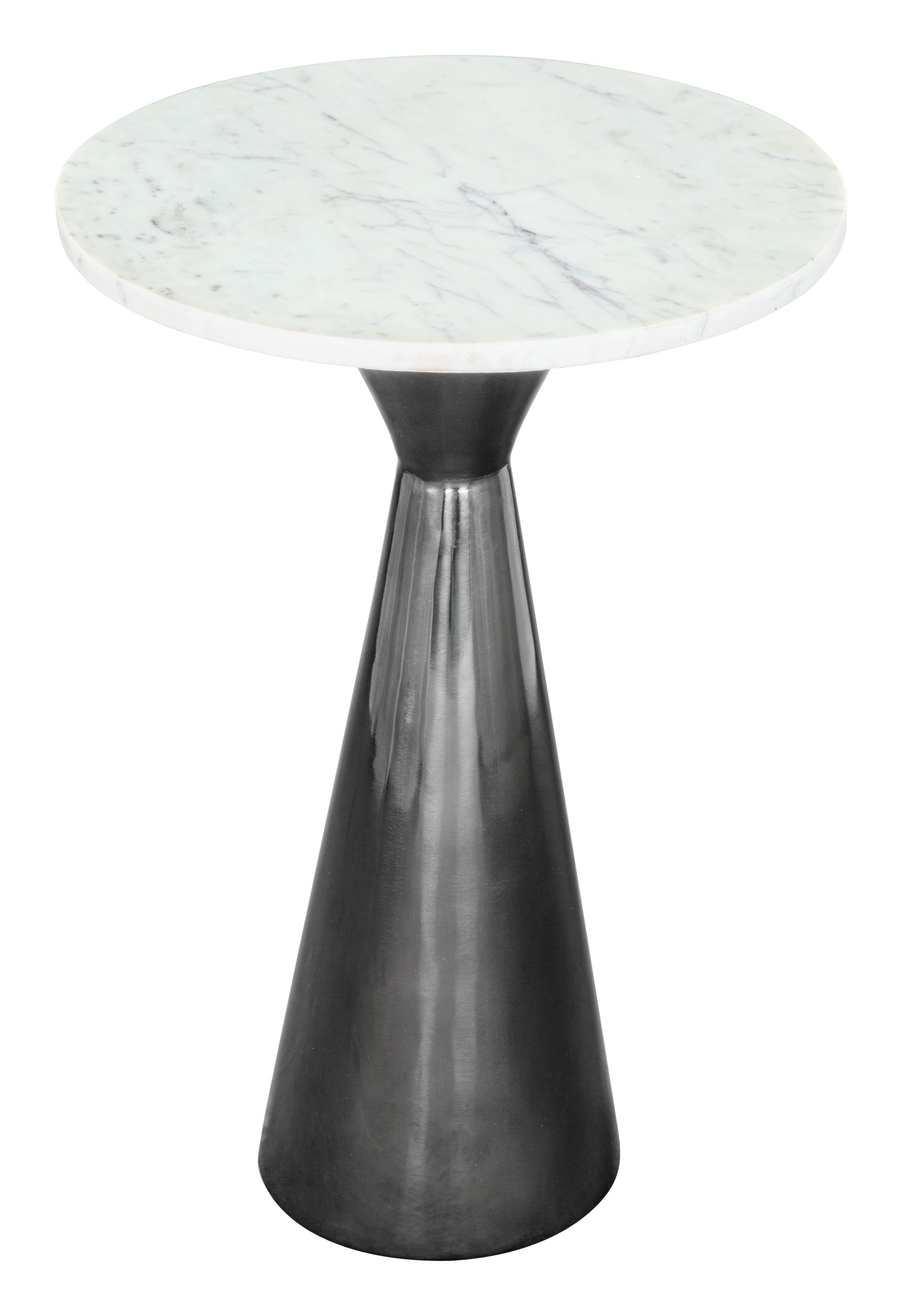 Tim Side Table White & Black - Disselt Designs