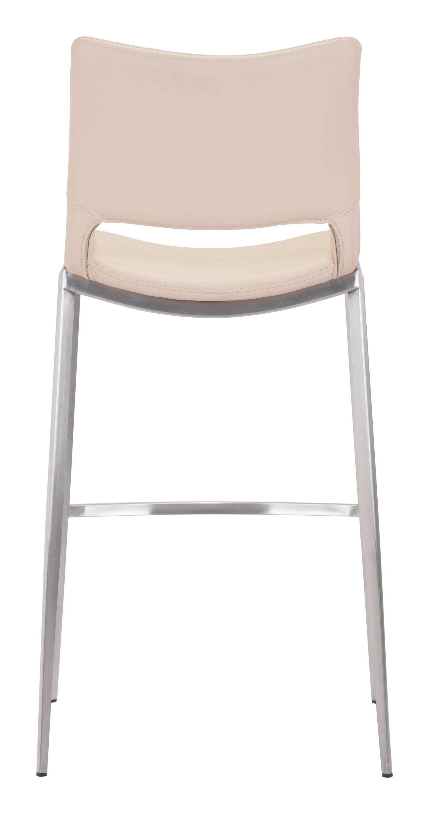 Ace Barstool (Set of 2) Light Pink & Silver - Disselt Designs