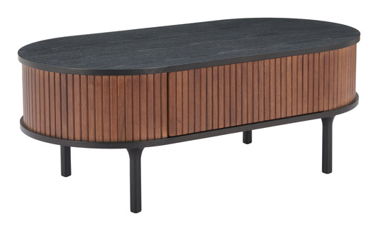 Koriana Coffee Table Black & Walnut - Disselt Designs