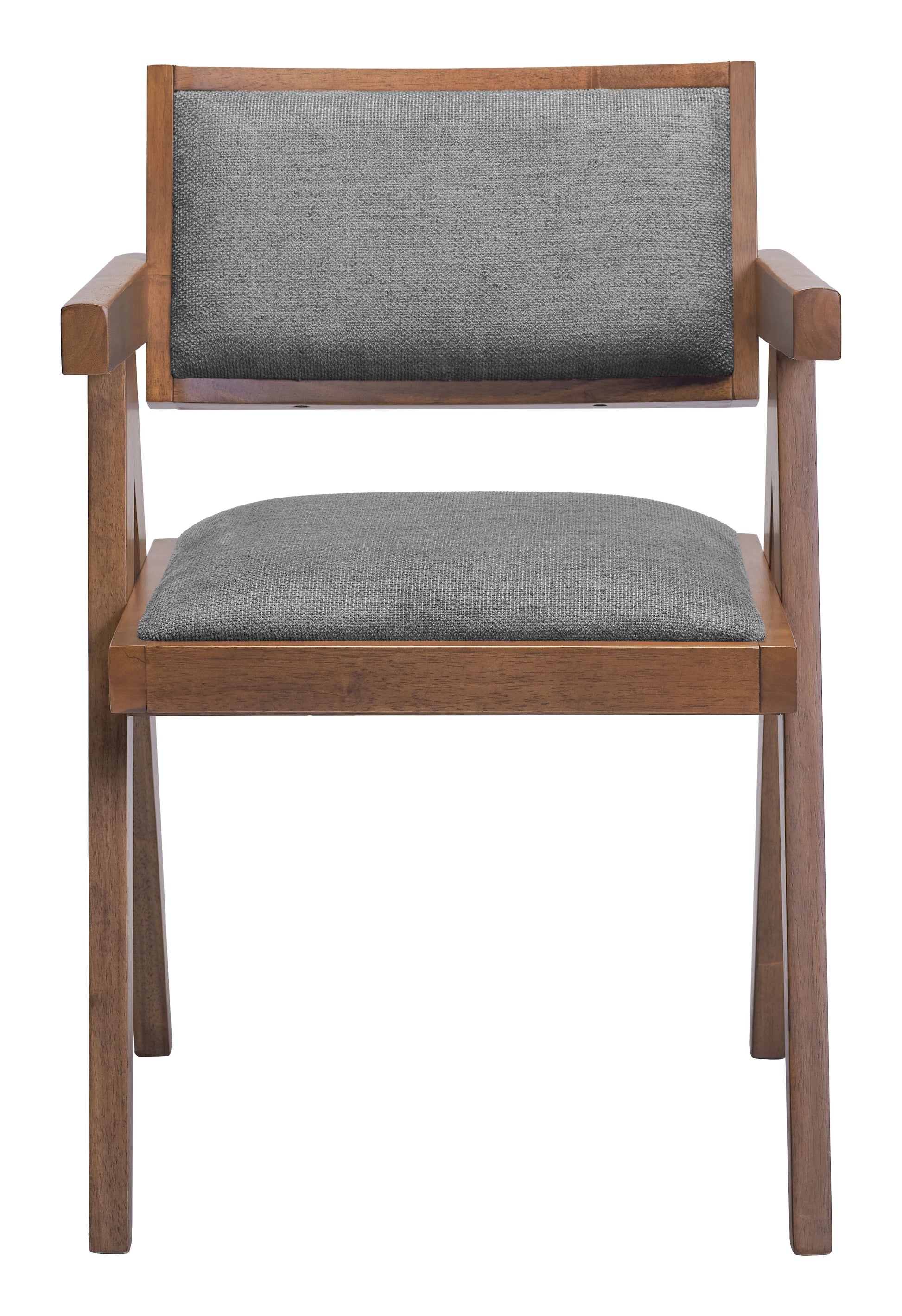 Delhi Dining Chair (Set of 2) Gray & Walnut - Disselt Designs