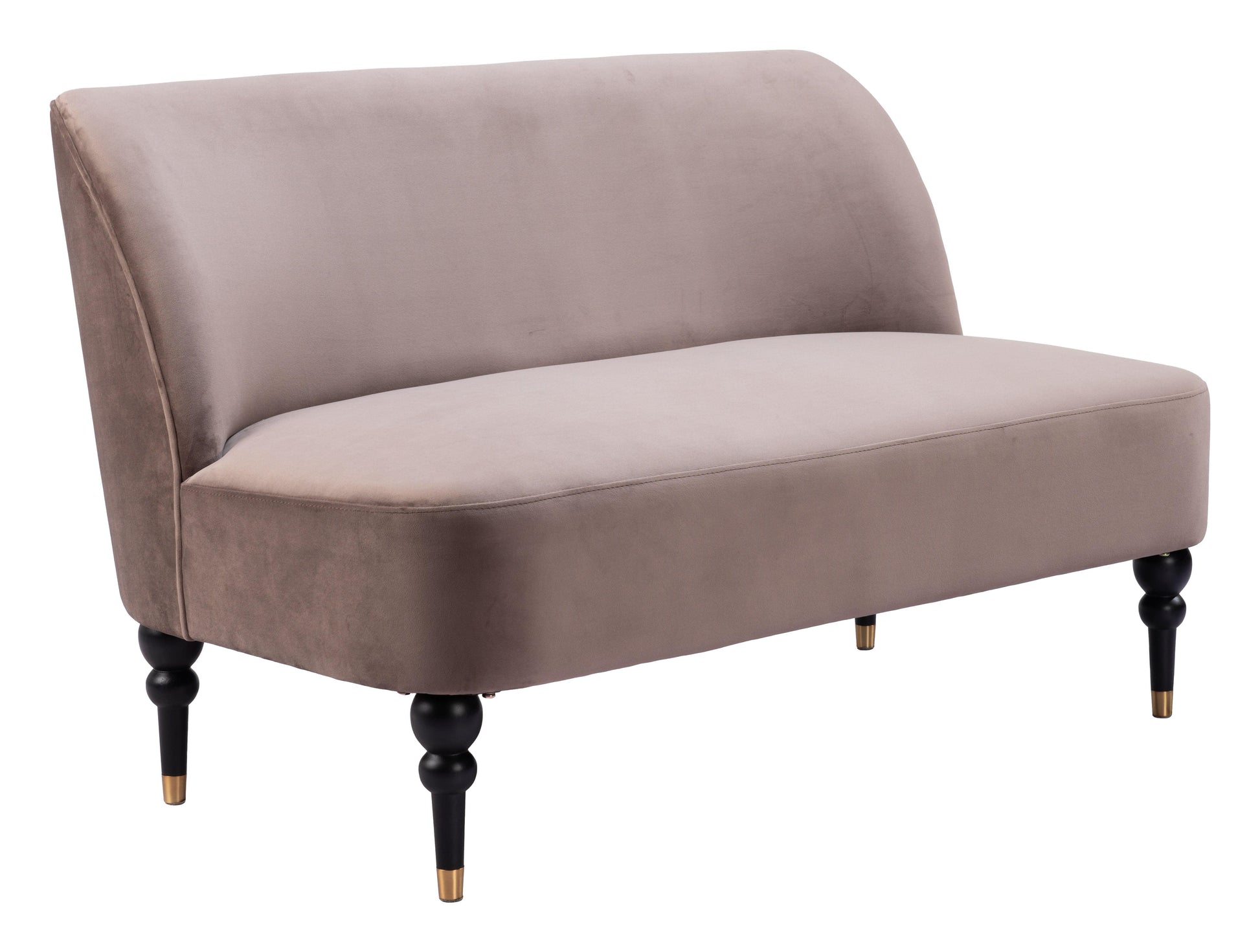 Bintulu Loveseat Taupe - Disselt Designs