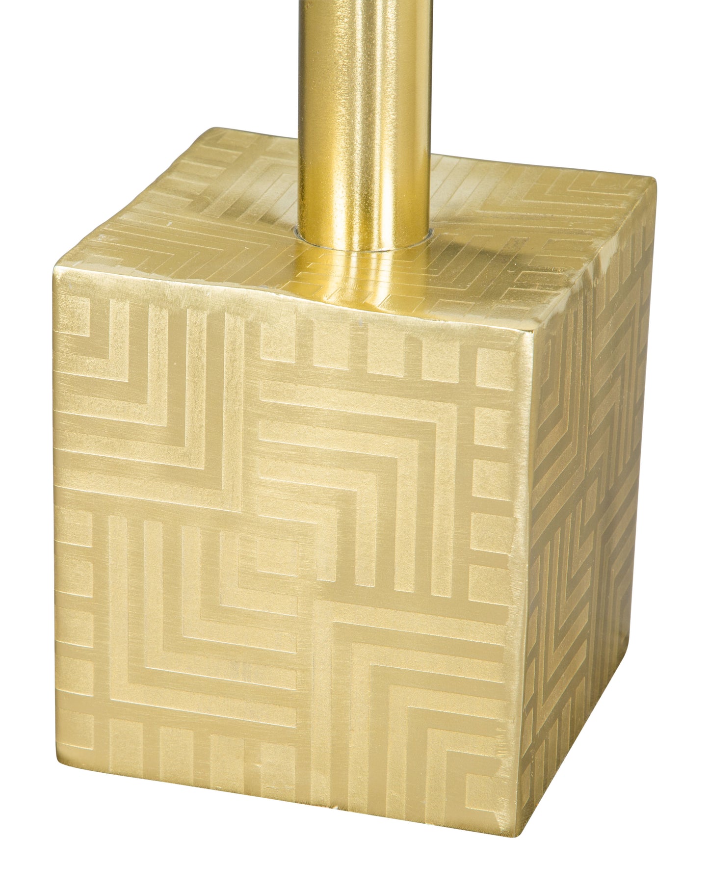 Josef Side Table White & Gold - Disselt Designs