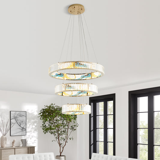 Boeseman's Colorful Chandelier // 3 Tiers, Round - Disselt Designs