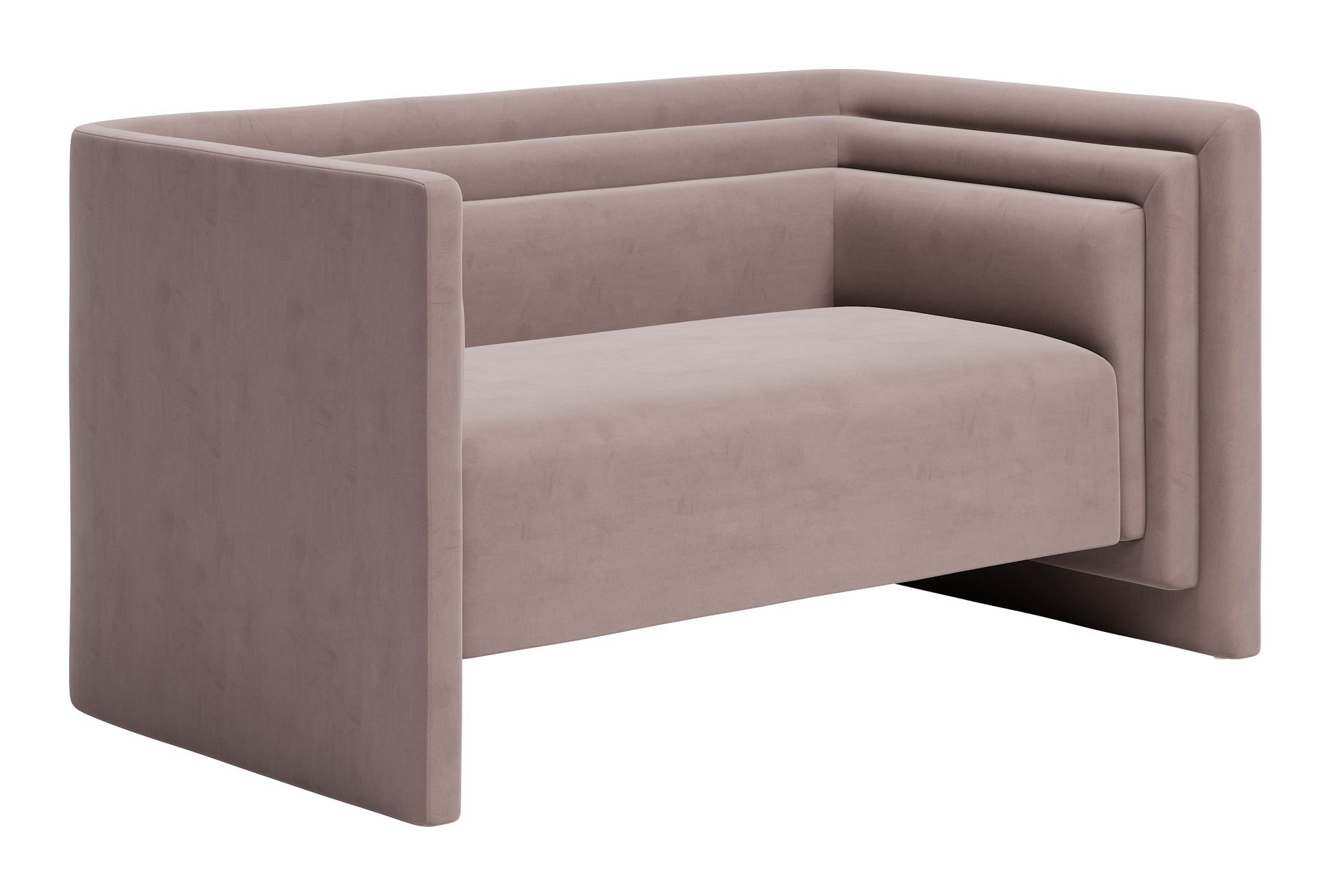 Trippel Loveseat Taupe - Disselt Designs