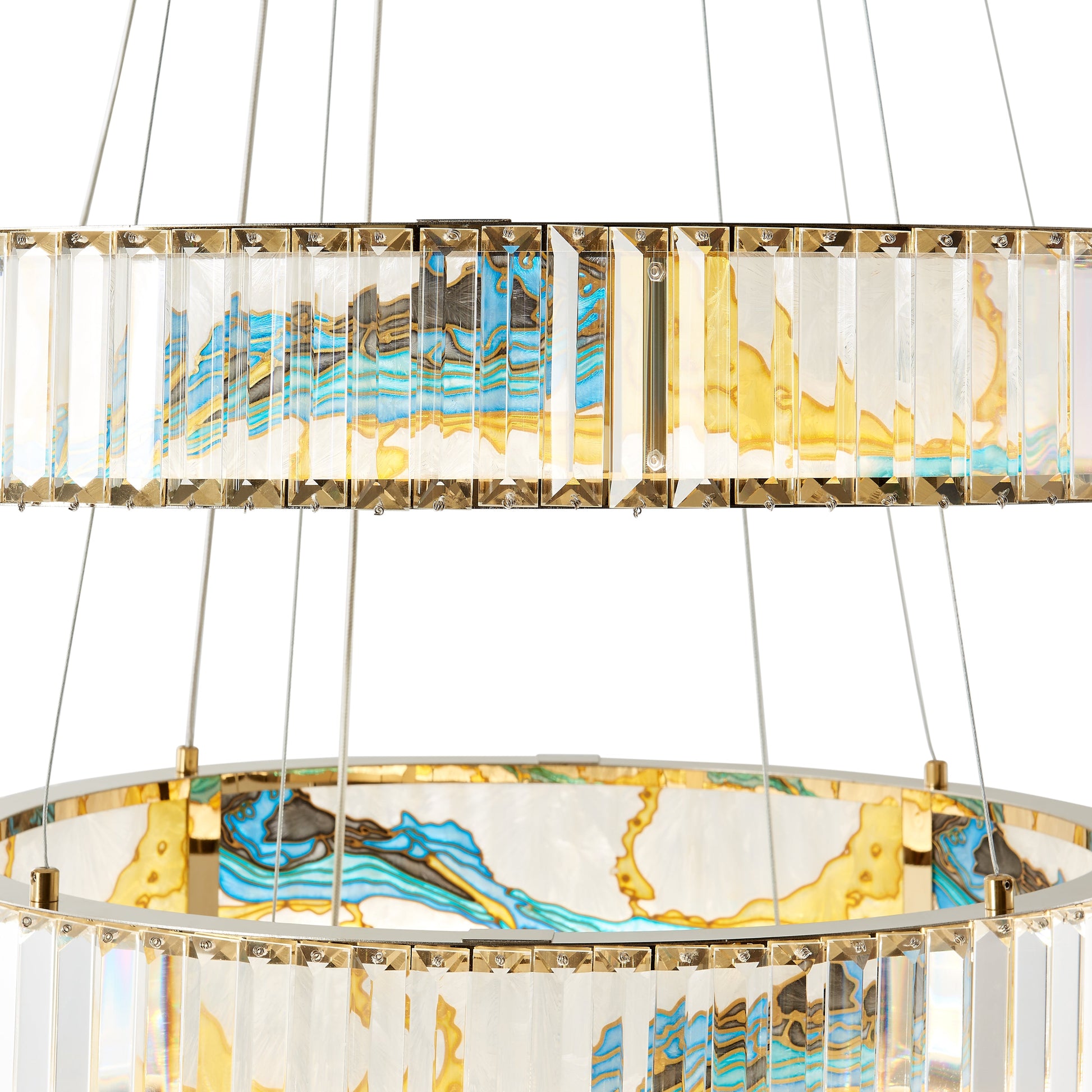 Boeseman's Colorful Chandelier // 3 Tiers, Round - Disselt Designs