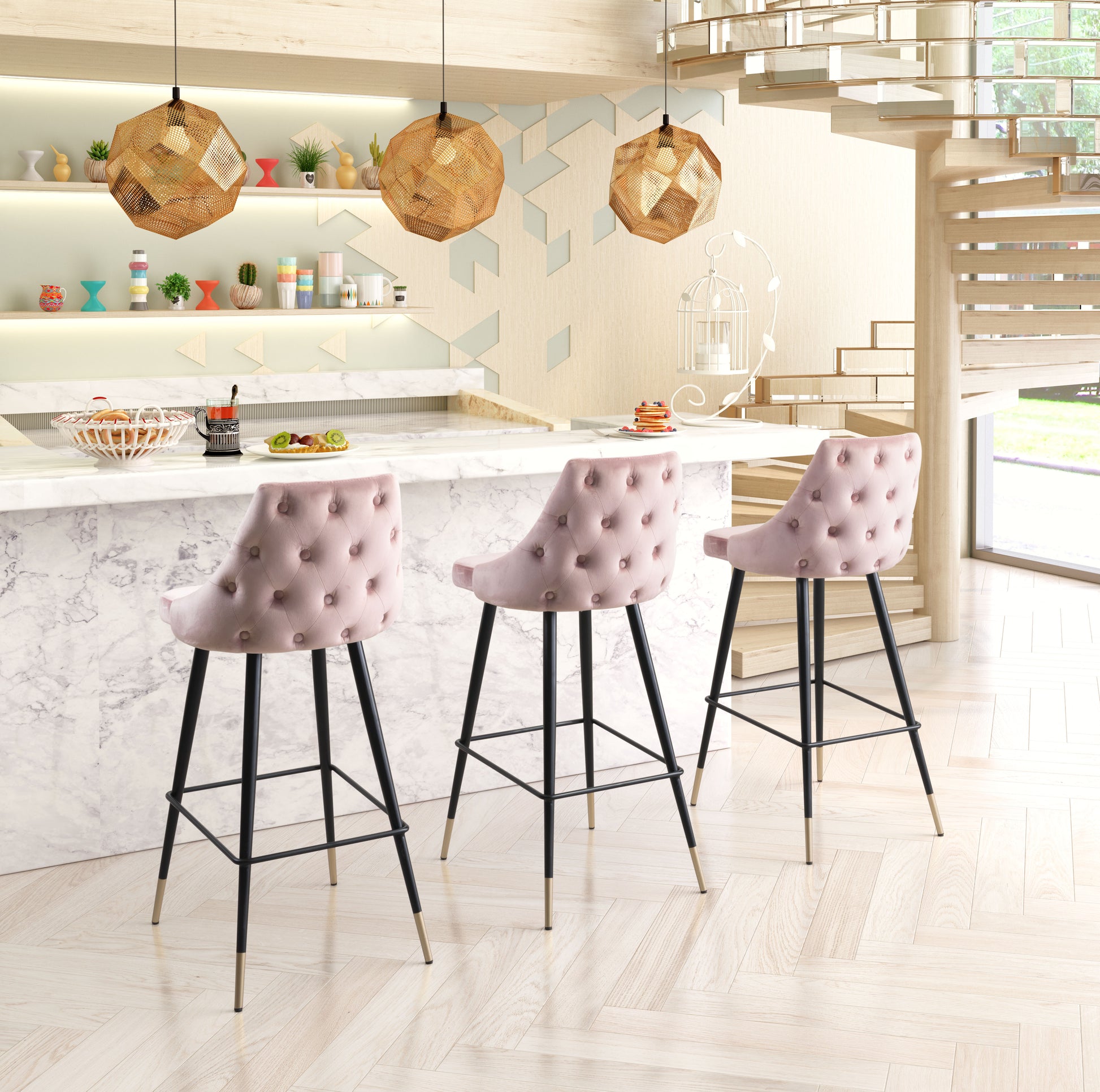 Piccolo Barstool Pink - Disselt Designs