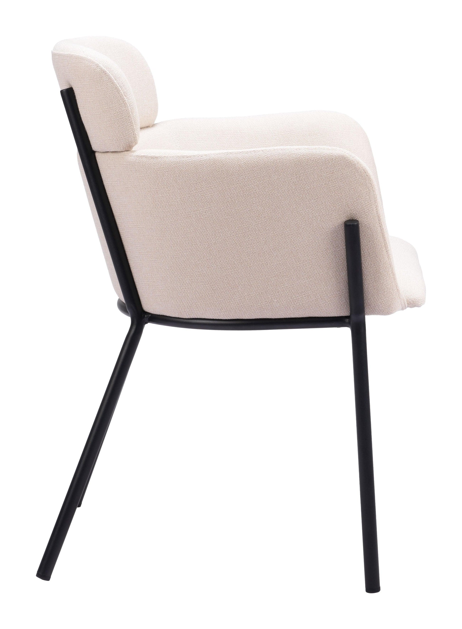 Bremor Dining Chair (Set of 2) Beige - Disselt Designs