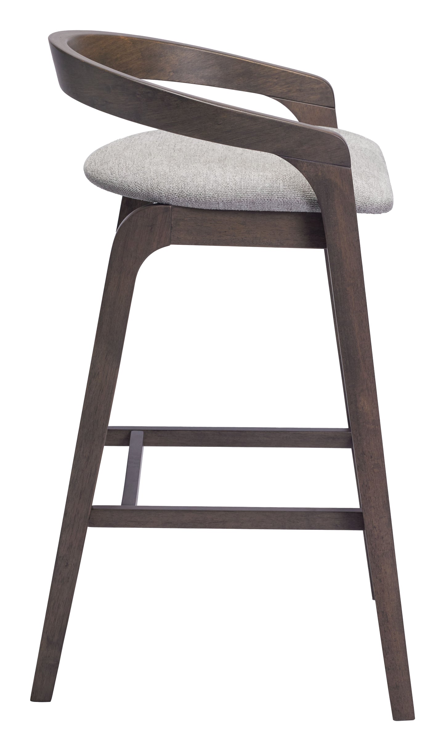 Troy Barstool (Set of 2) Dove Gray & Espresso - Disselt Designs