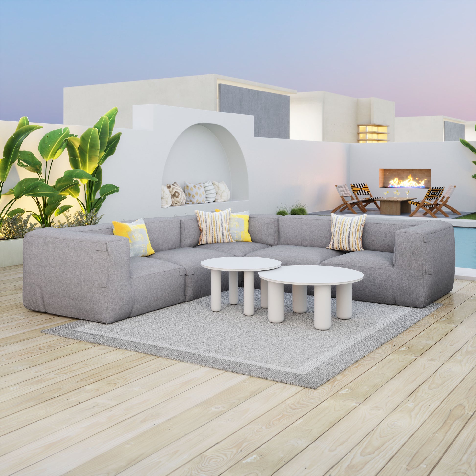 Luanda Middle Chair Gray - Disselt Designs