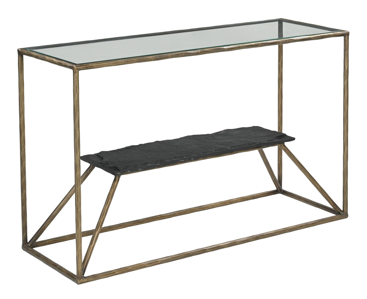 Ranol Console Table Brass - Disselt Designs