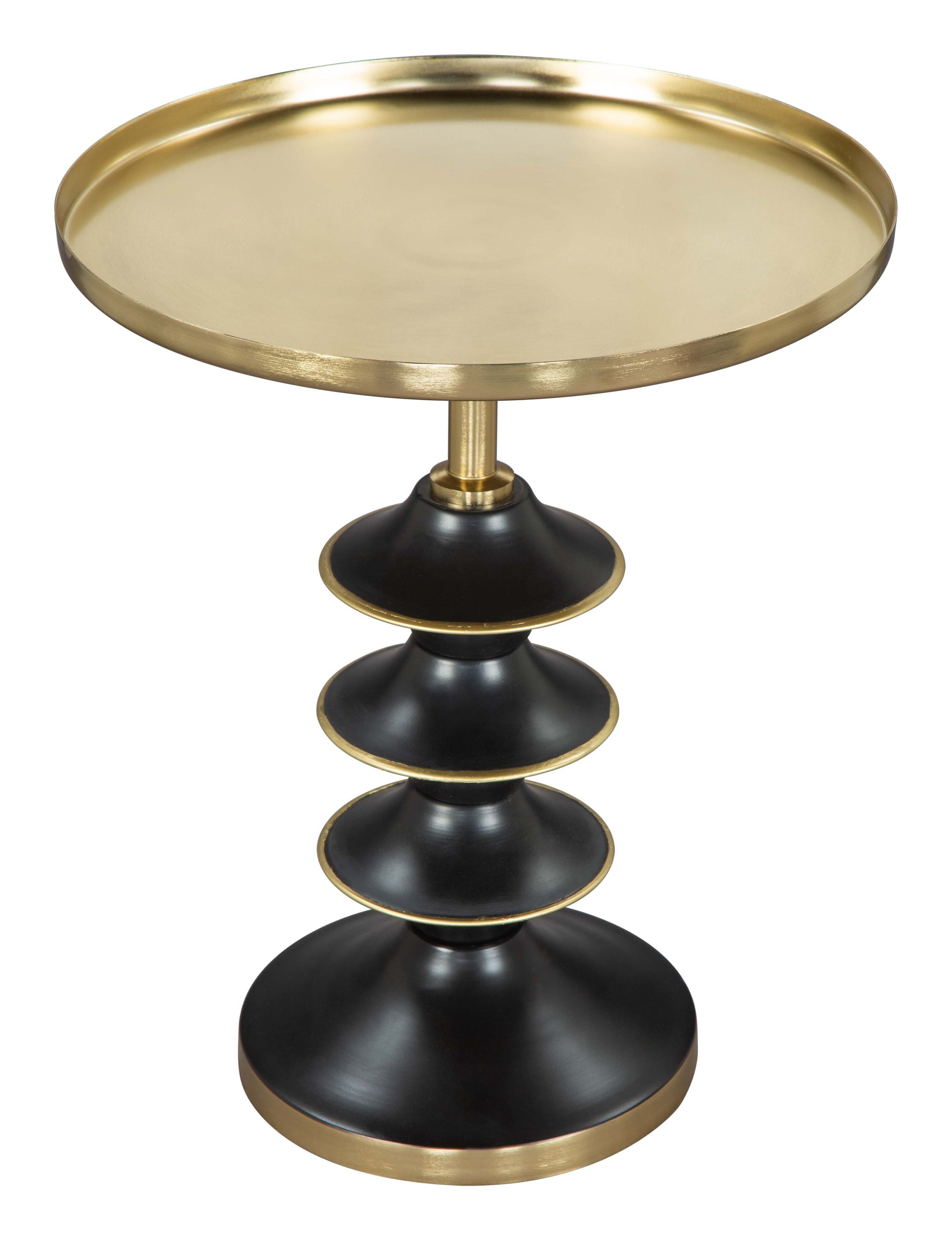 Donahue Side Table Gold & Black - Disselt Designs
