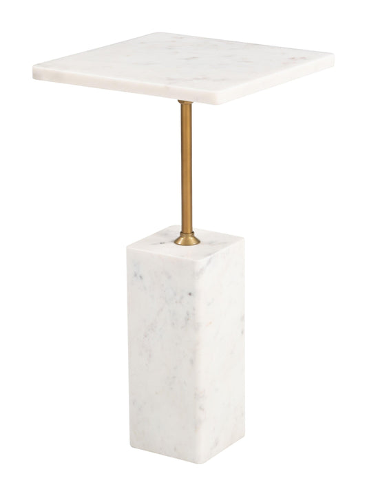 Naht Side Table White - Disselt Designs