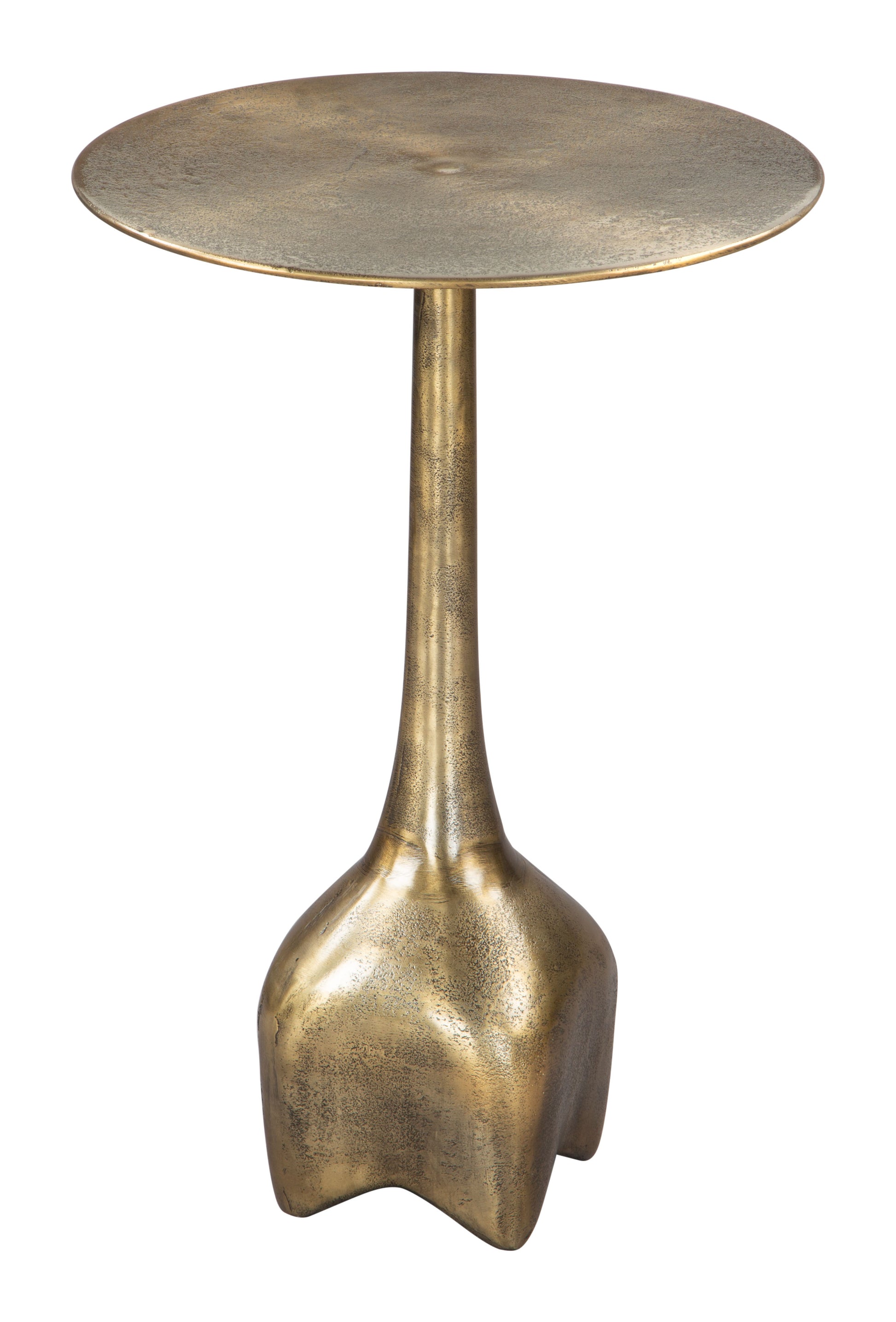 Lexi Side Table Antique Brass - Disselt Designs