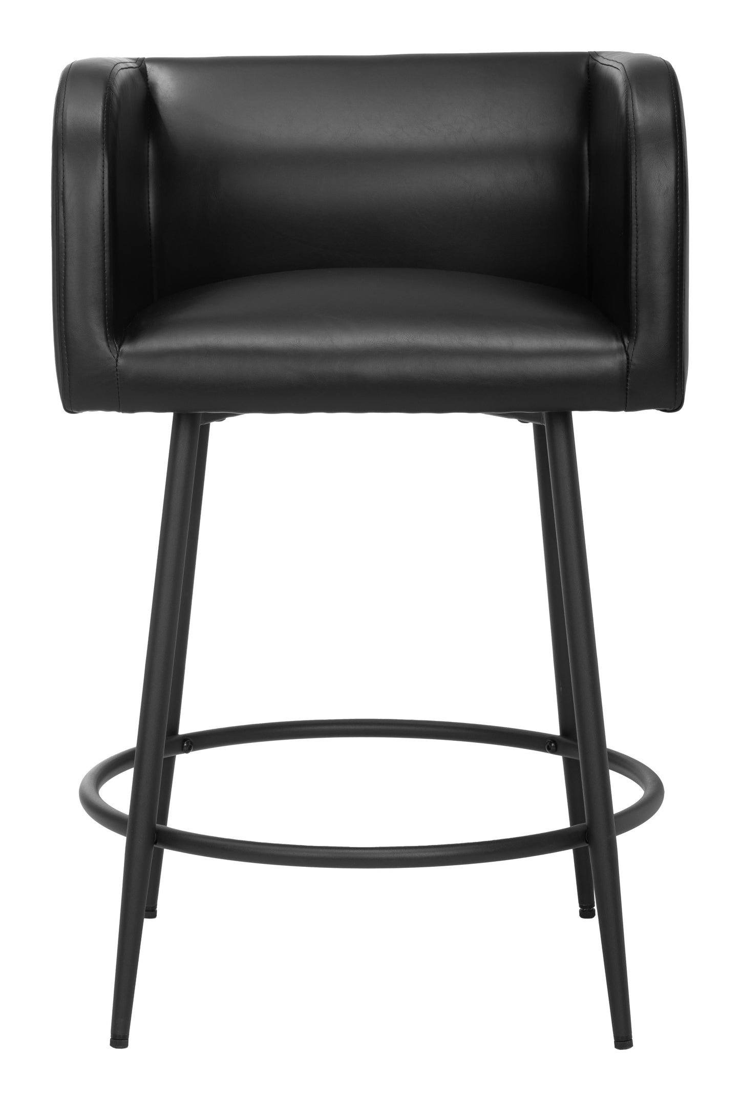 Horbat Counter Stool (Set of 2) Black - Disselt Designs