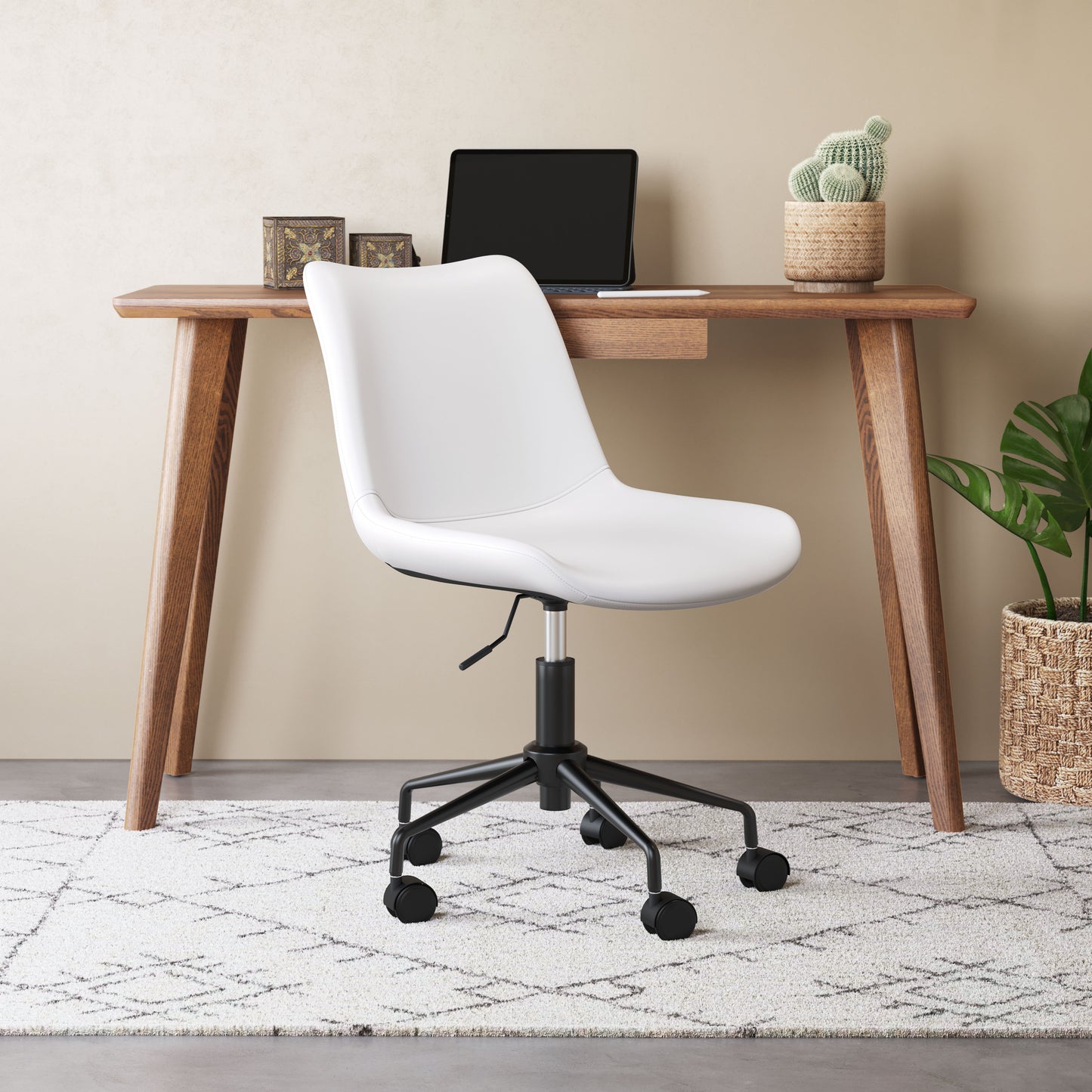Byron Office Chair White - Disselt Designs