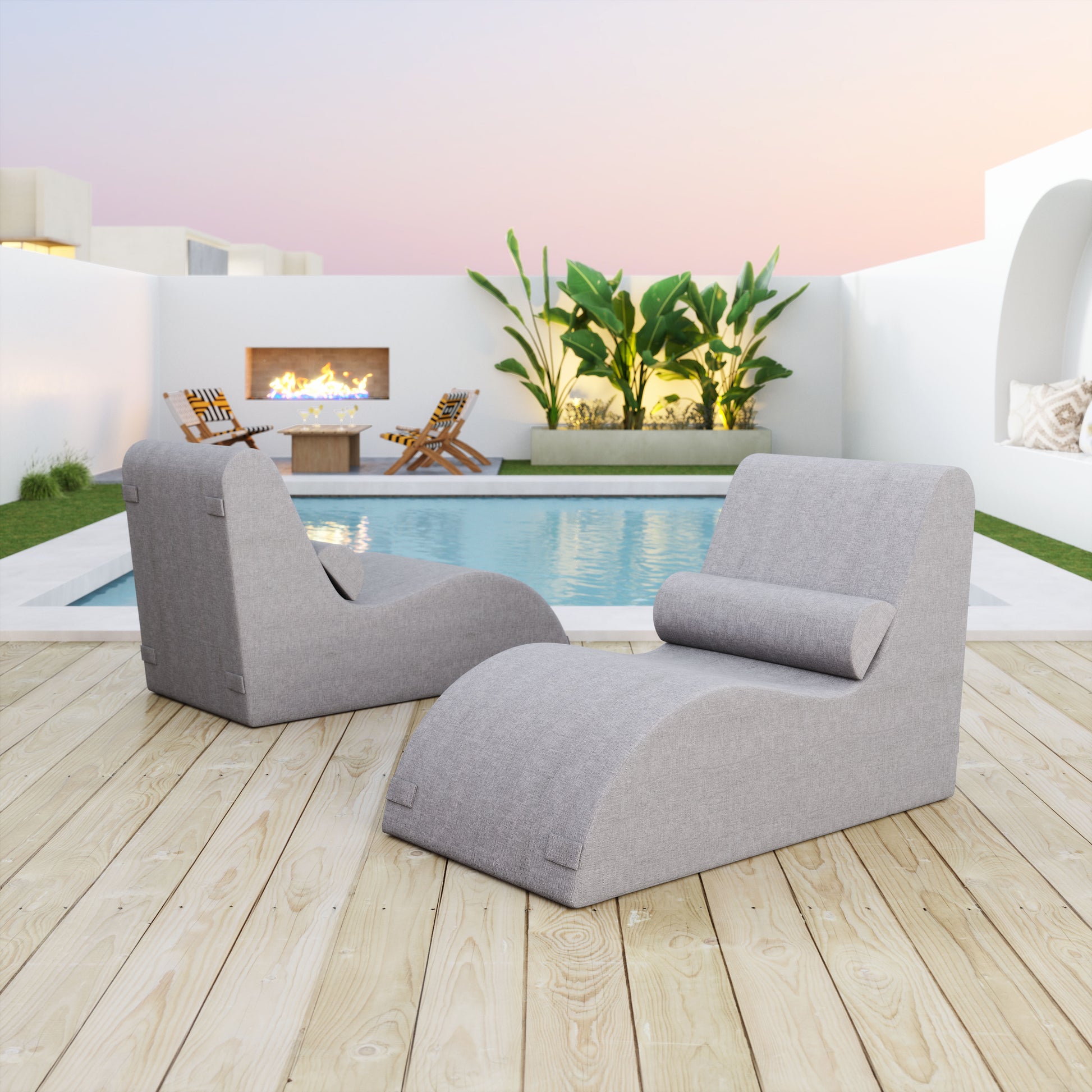 Luanda Lounge Chair Gray - Disselt Designs
