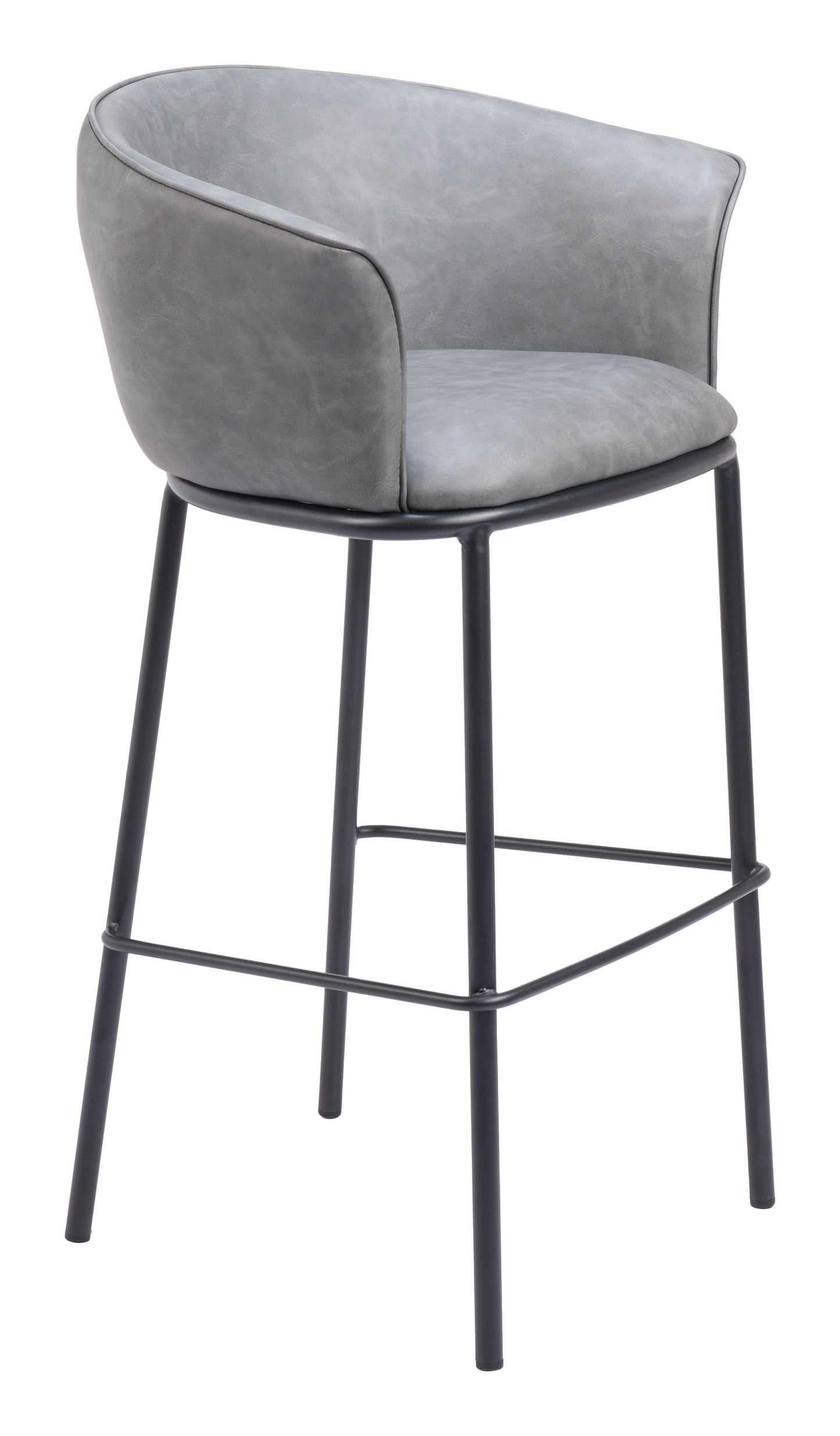 Garston Barstool Gray - Disselt Designs