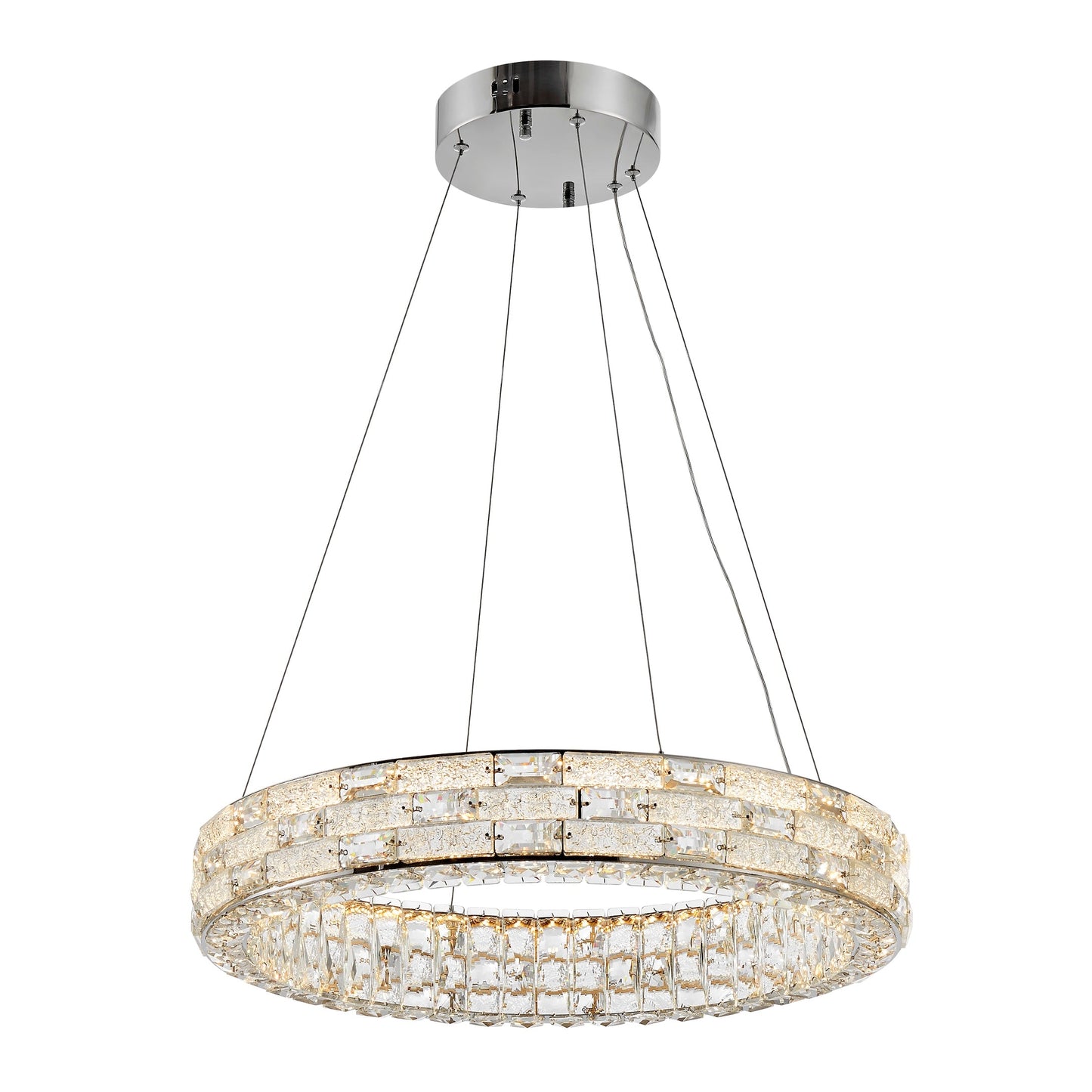 1 Ring Crystal Chandelier // Chrome - Disselt Designs