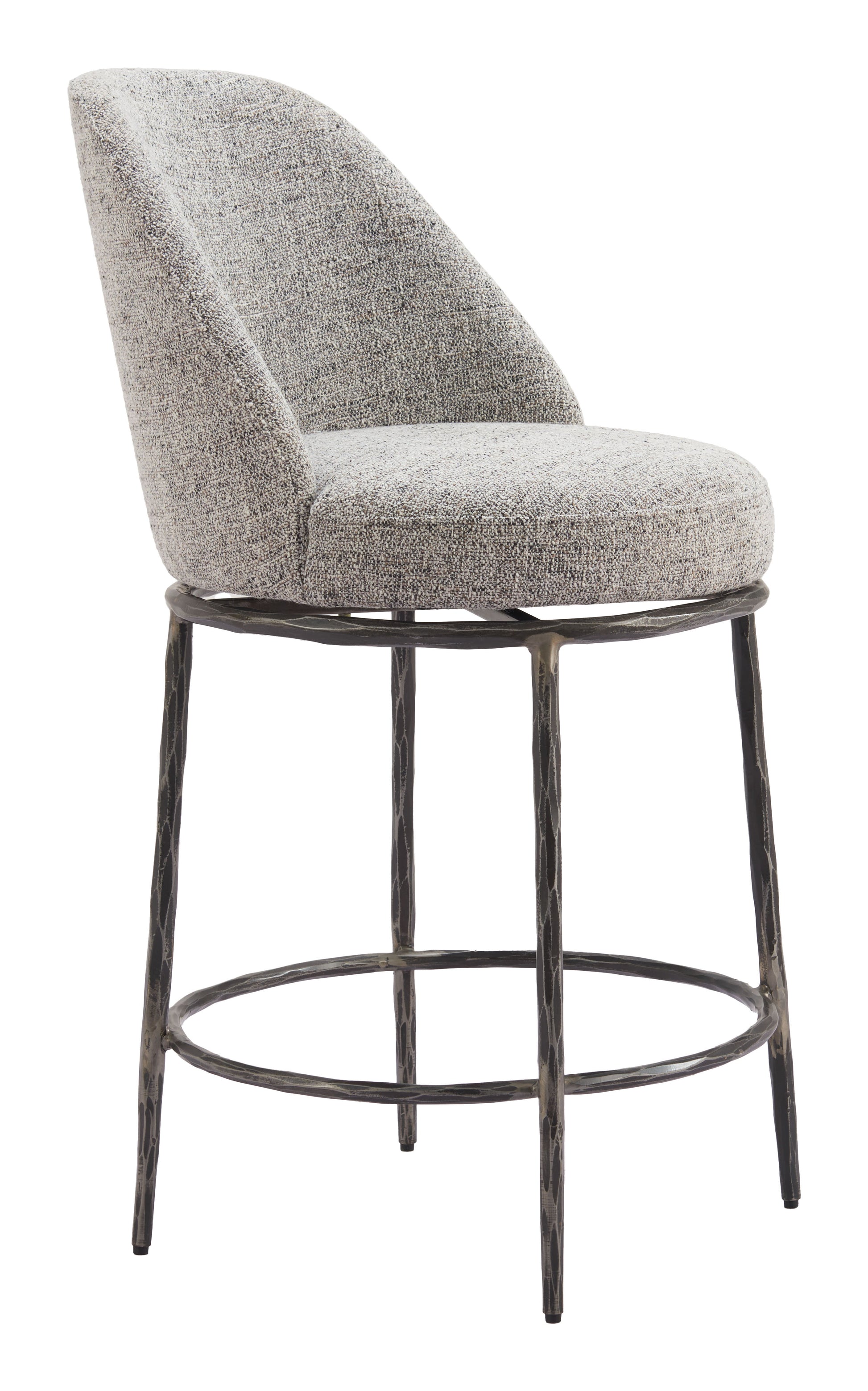 Nordhavn Swivel Counter Stool Gray - Disselt Designs