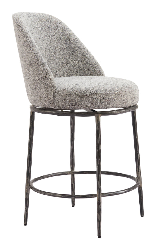 Nordhavn Swivel Counter Stool Gray - Disselt Designs
