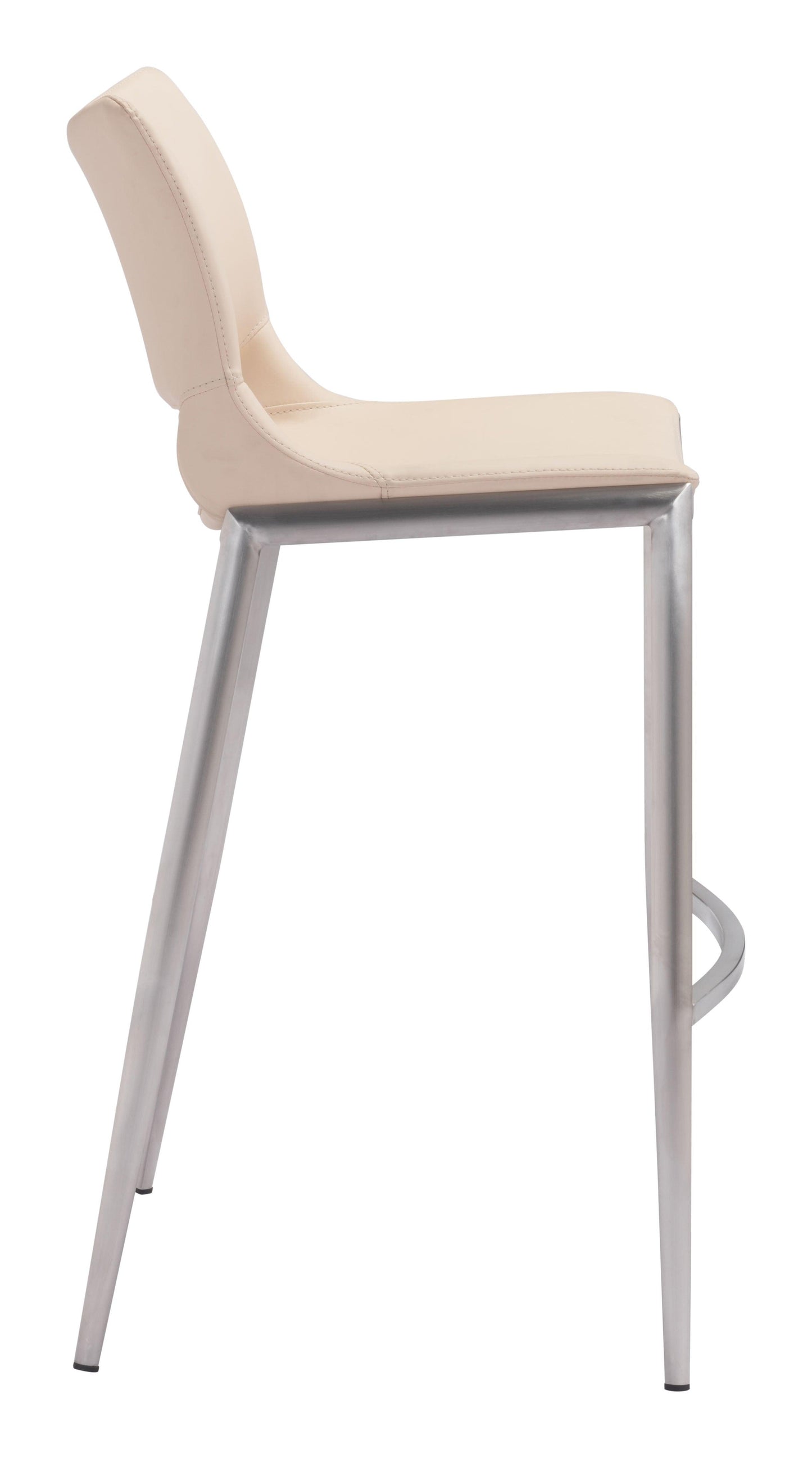 Ace Barstool (Set of 2) Light Pink & Silver - Disselt Designs
