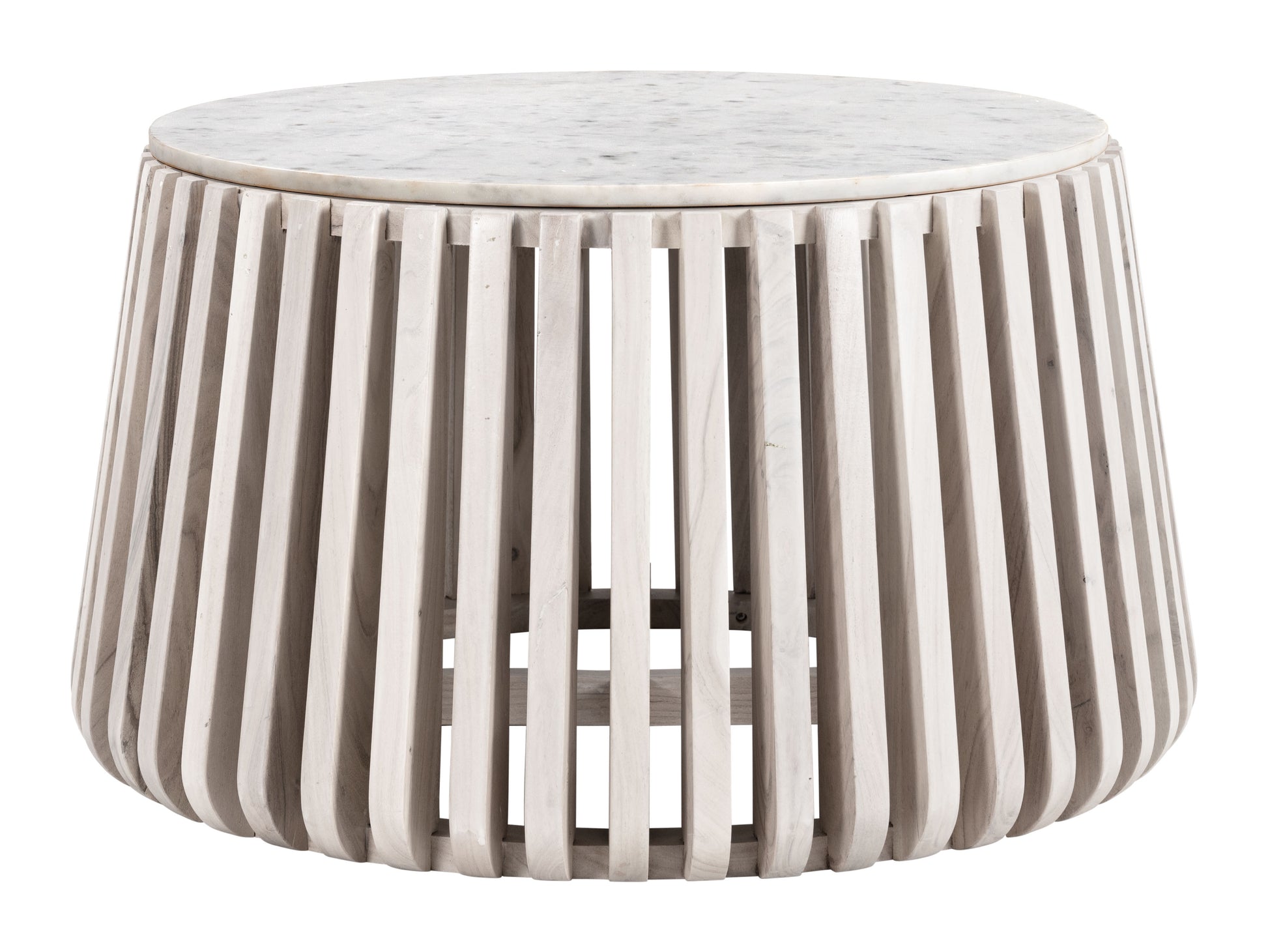 Cyprus Coffee Table White & Whitewashed - Disselt Designs