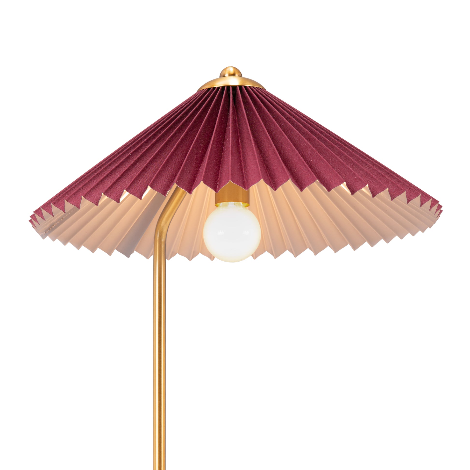 Charo Table Lamp Red & Gold - Disselt Designs