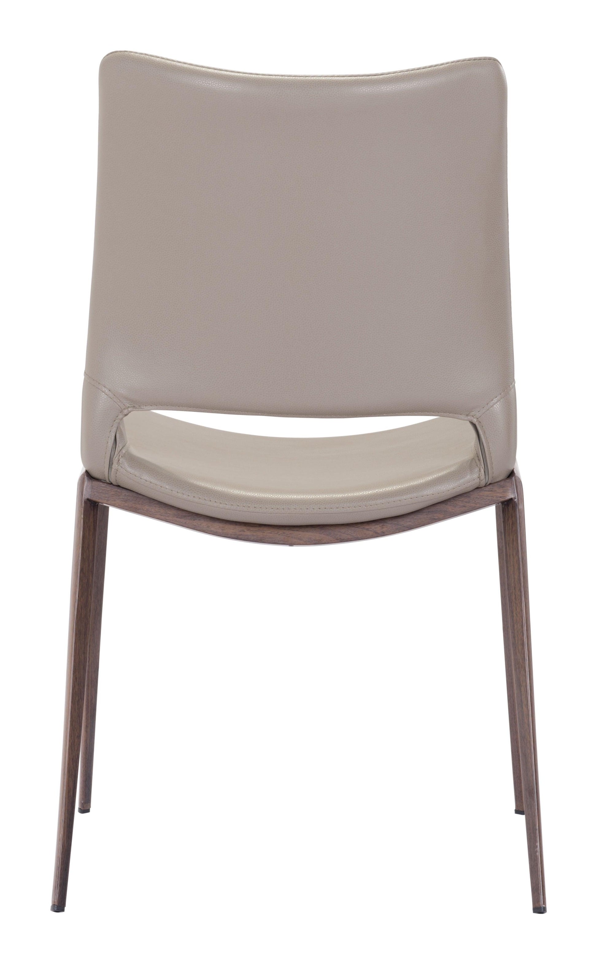 Ace Dining Chair (Set of 2) Brown & Walnut - Disselt Designs