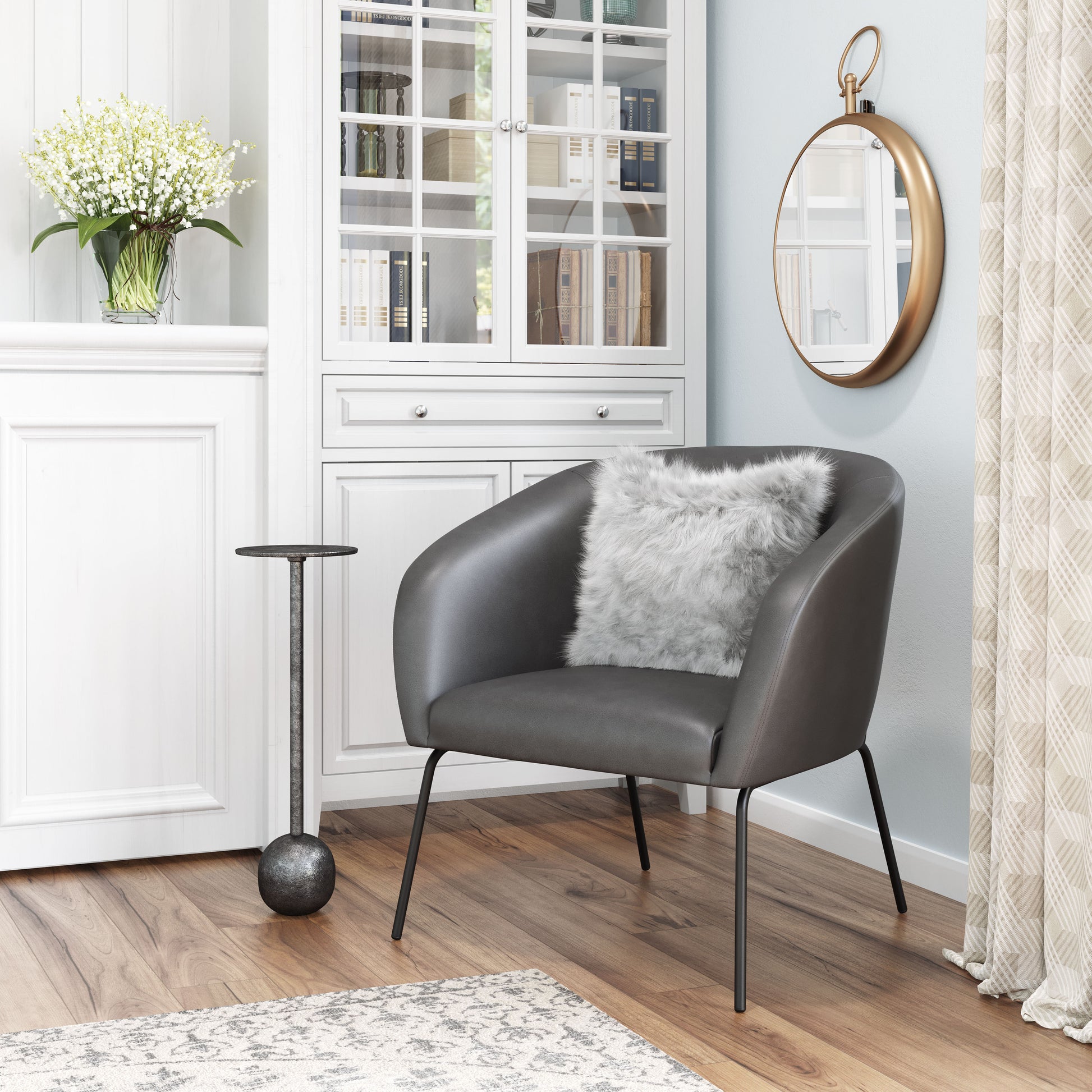 Quinten Accent Chair Vintage Gray - Disselt Designs