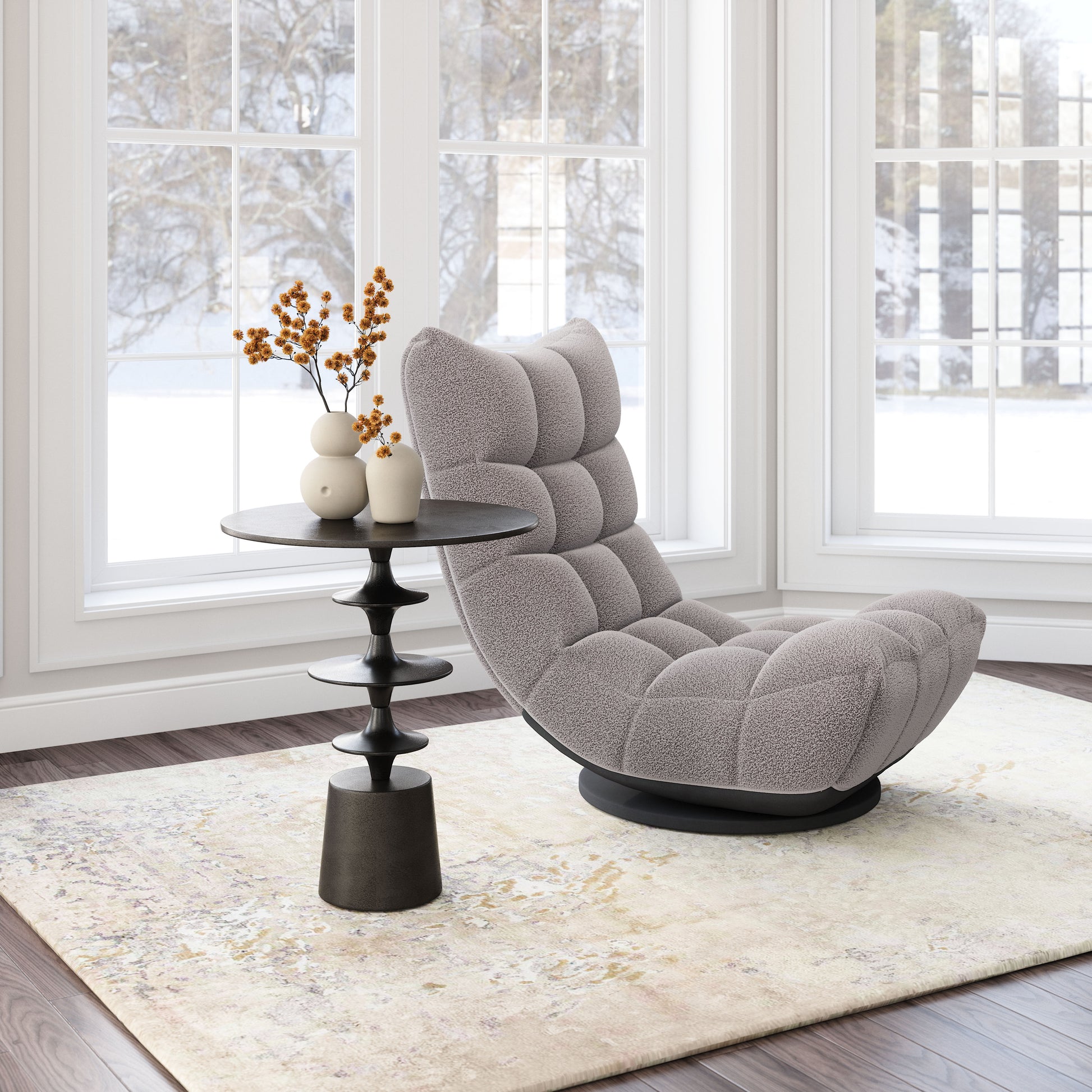 Renie Side Table Black - Disselt Designs