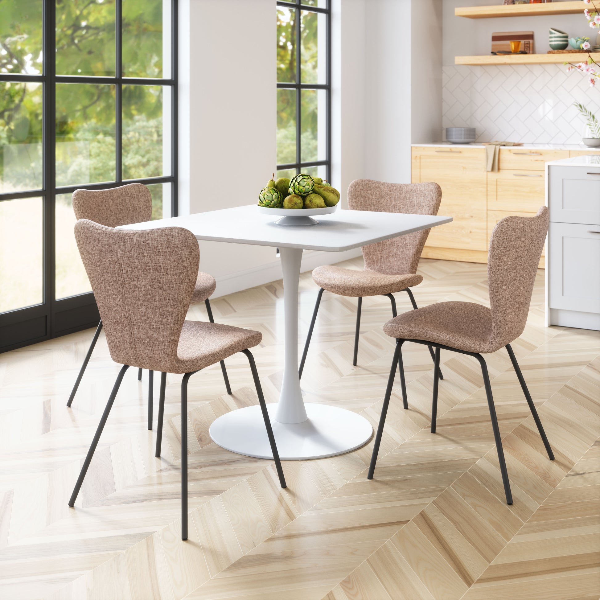 Tollo Dining Chair (Set of 2) Brown - Disselt Designs