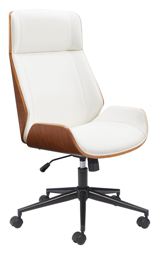 Flex High Back Office Chair White - Disselt Designs