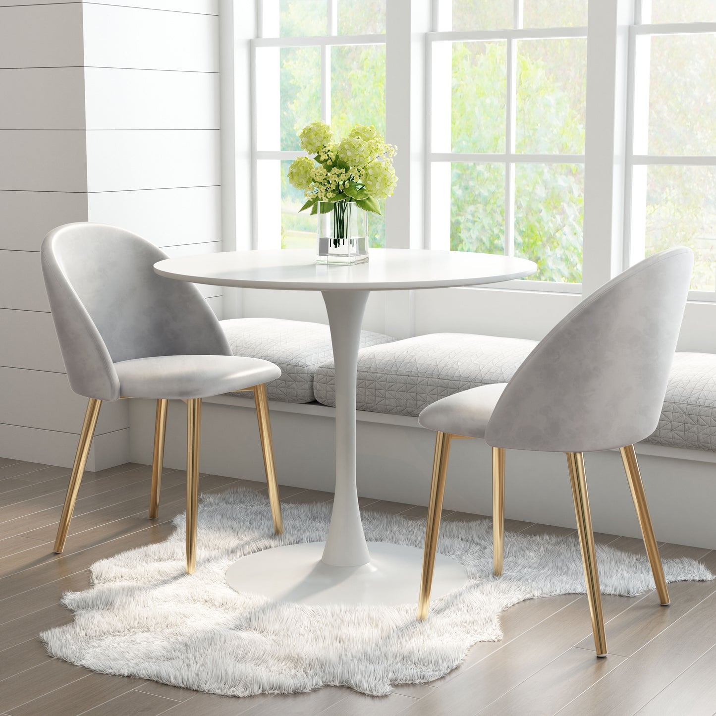 Opus Dining Table White - Disselt Designs