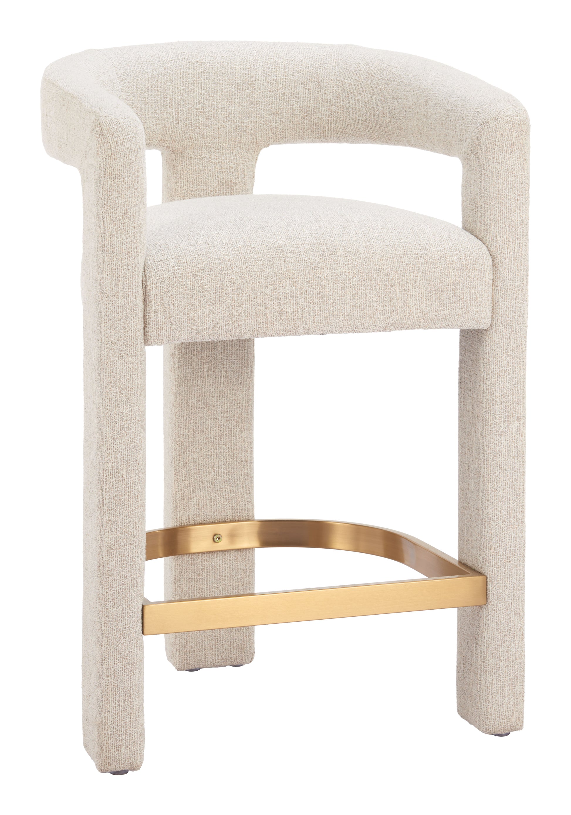 Saiko Counter Stool Beige - Disselt Designs