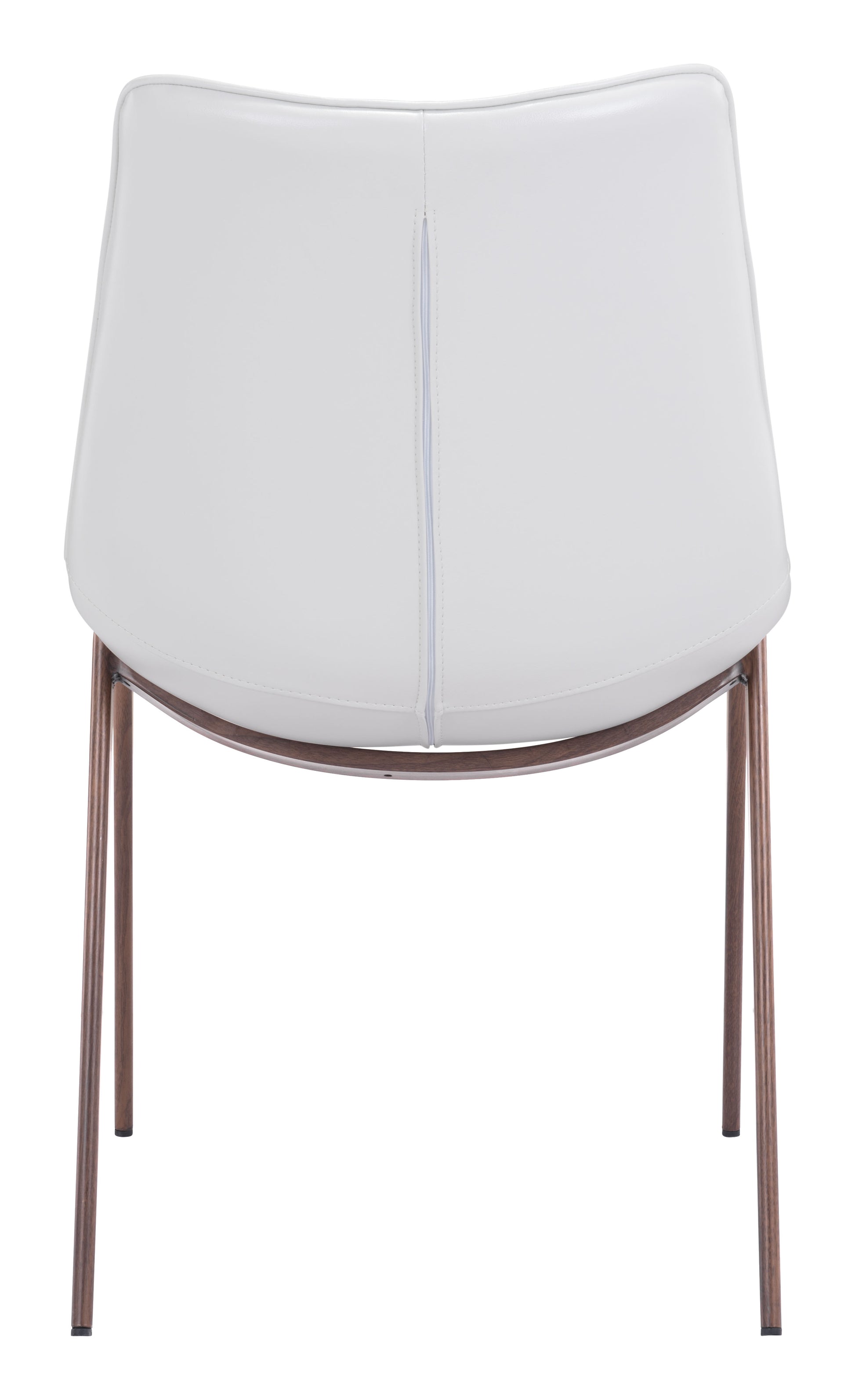 Magnus Dining Chair (Set of 2) White & Walnut - Disselt Designs