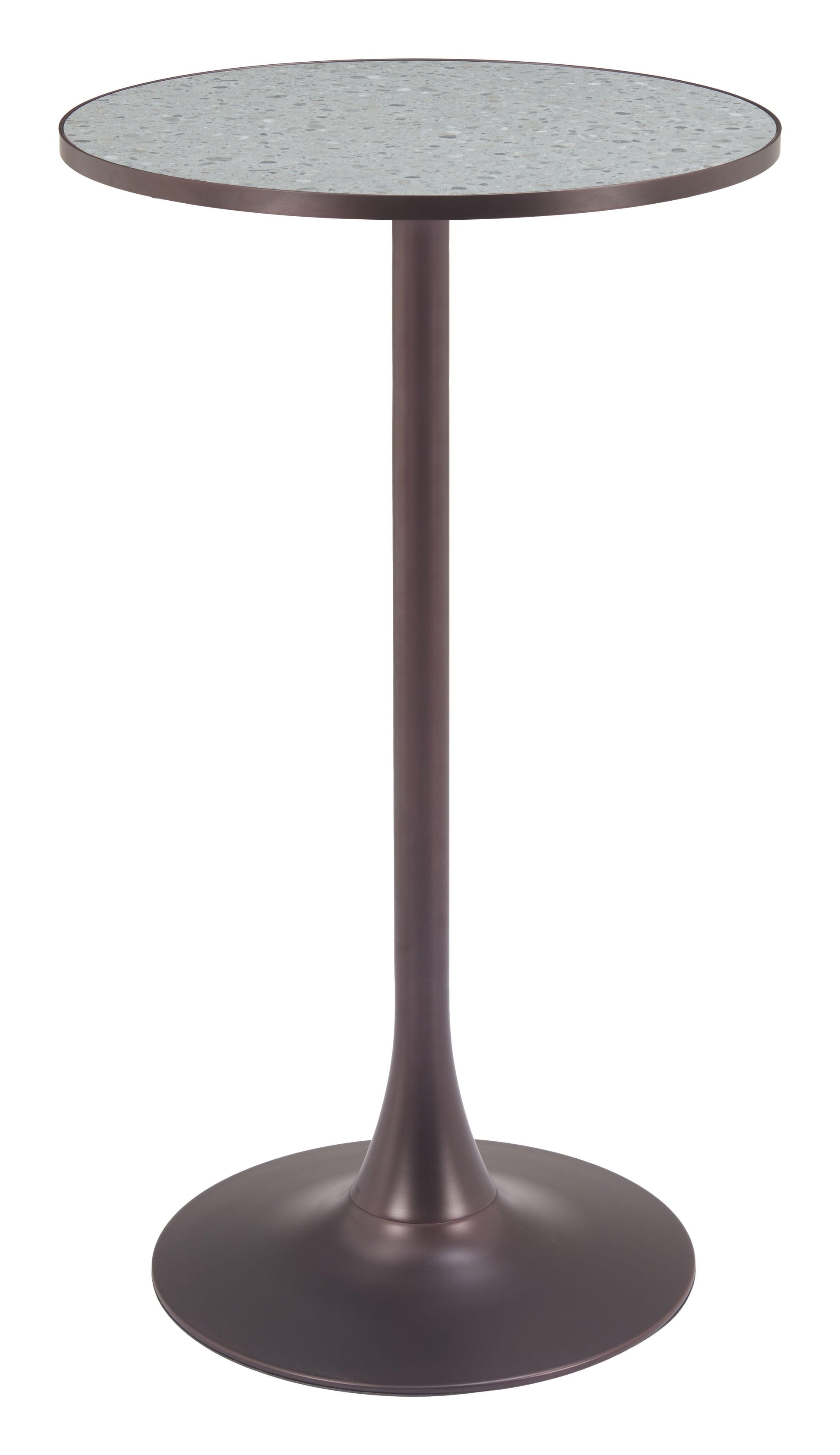 Bite Bar Table Gray & Bronze - Disselt Designs
