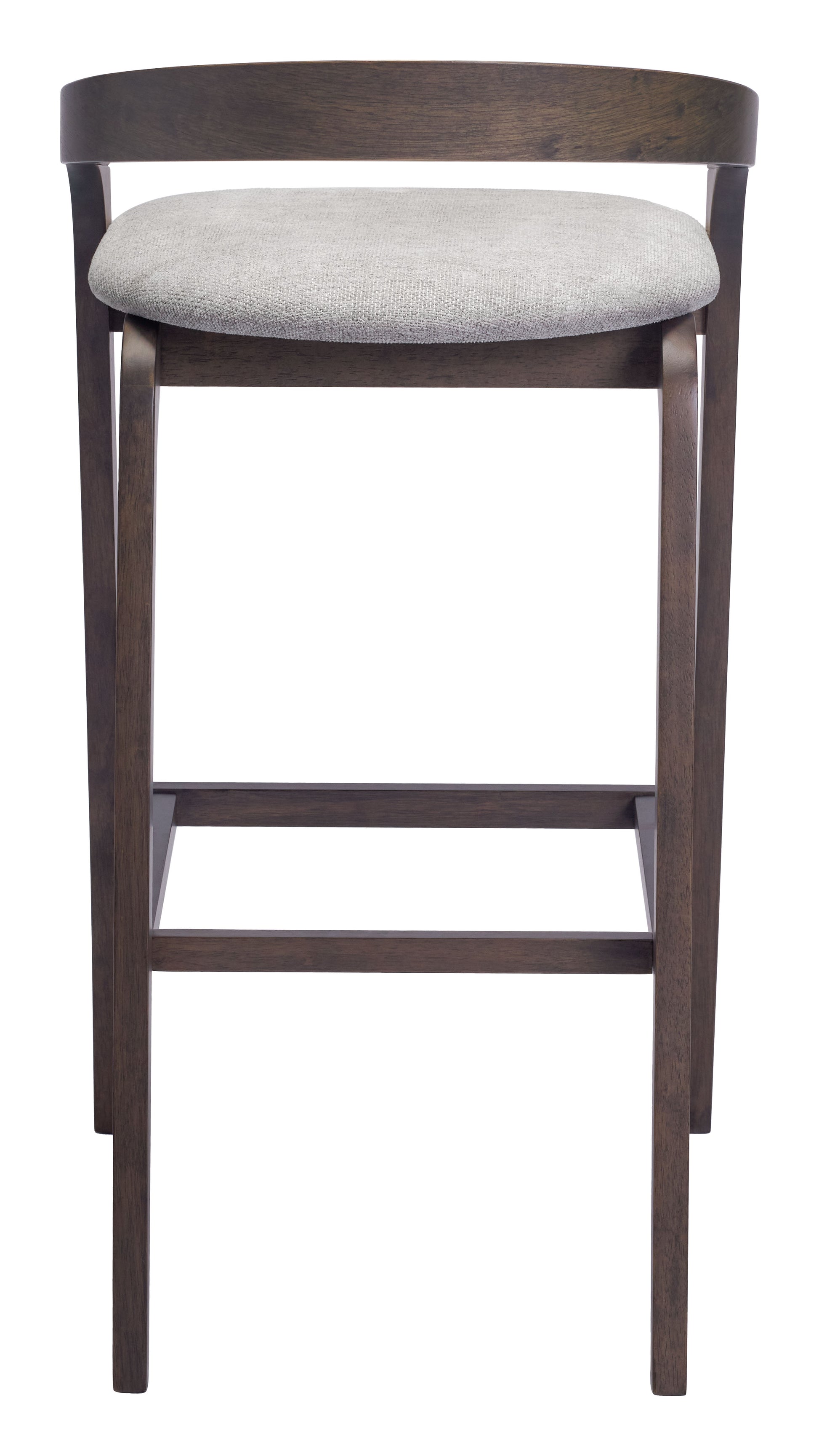 Troy Barstool (Set of 2) Dove Gray & Espresso - Disselt Designs