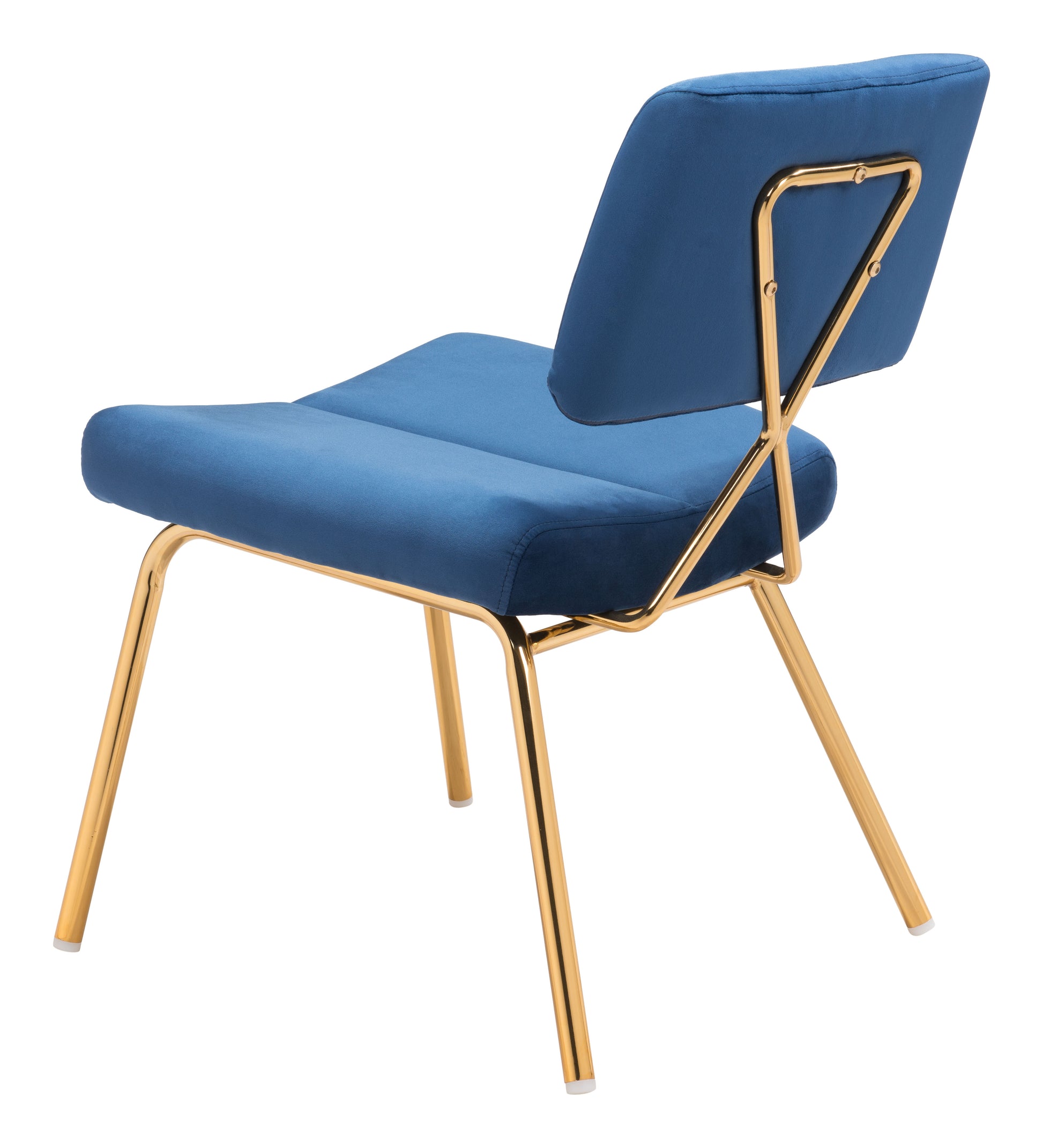 Nicole Accent Chair (Set of 2) Blue & Gold - Disselt Designs