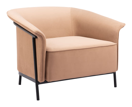 Burry Accent Chair Tan - Disselt Designs
