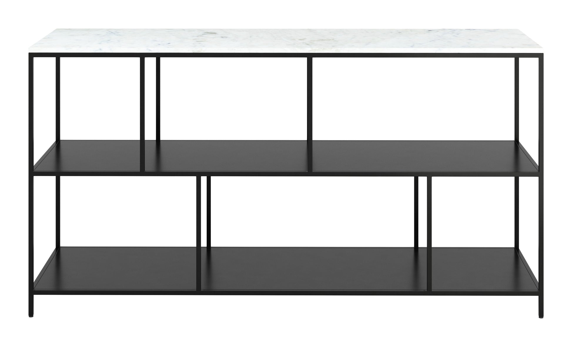 Singularity Console Table White & Black - Disselt Designs