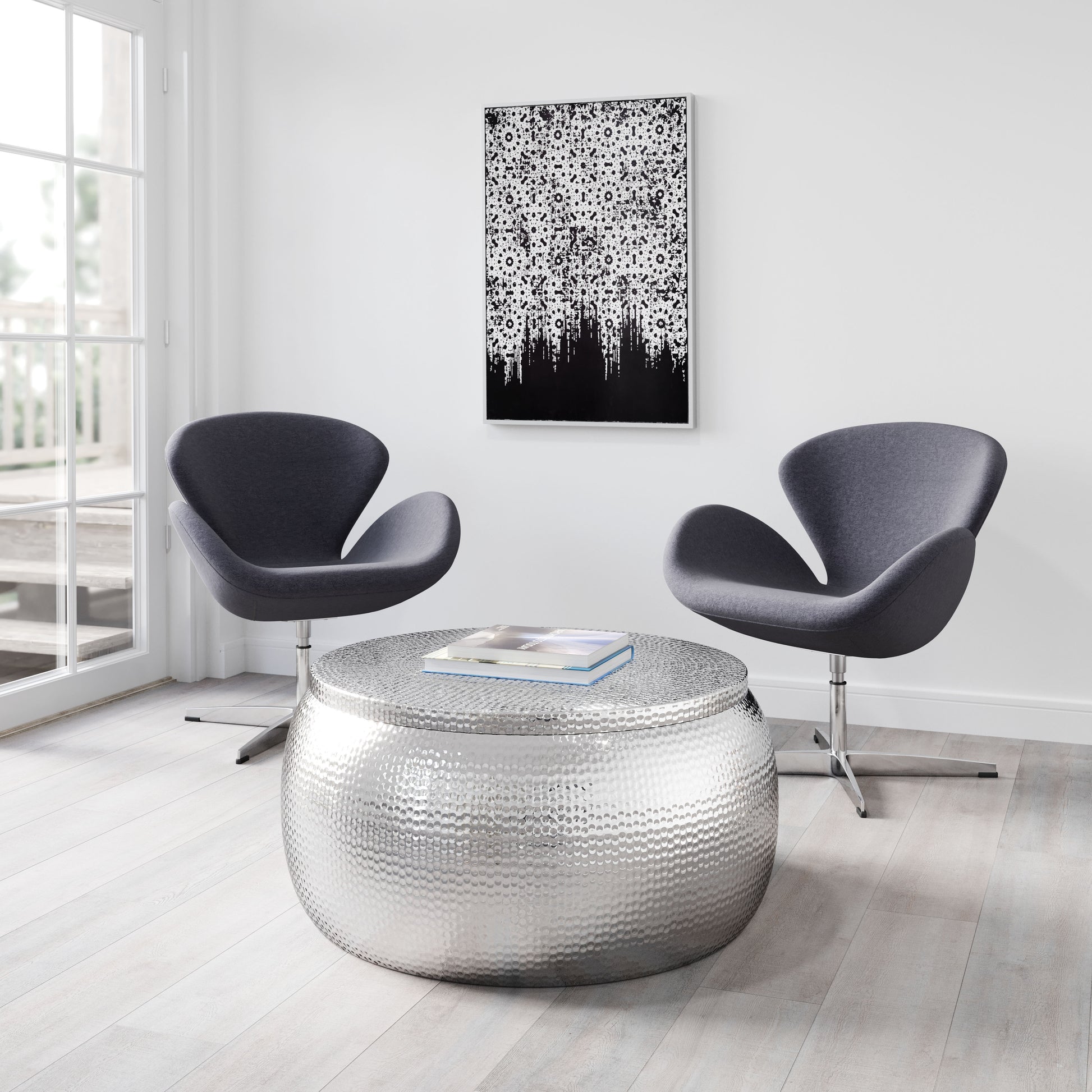 Solo Coffee Table Silver - Disselt Designs