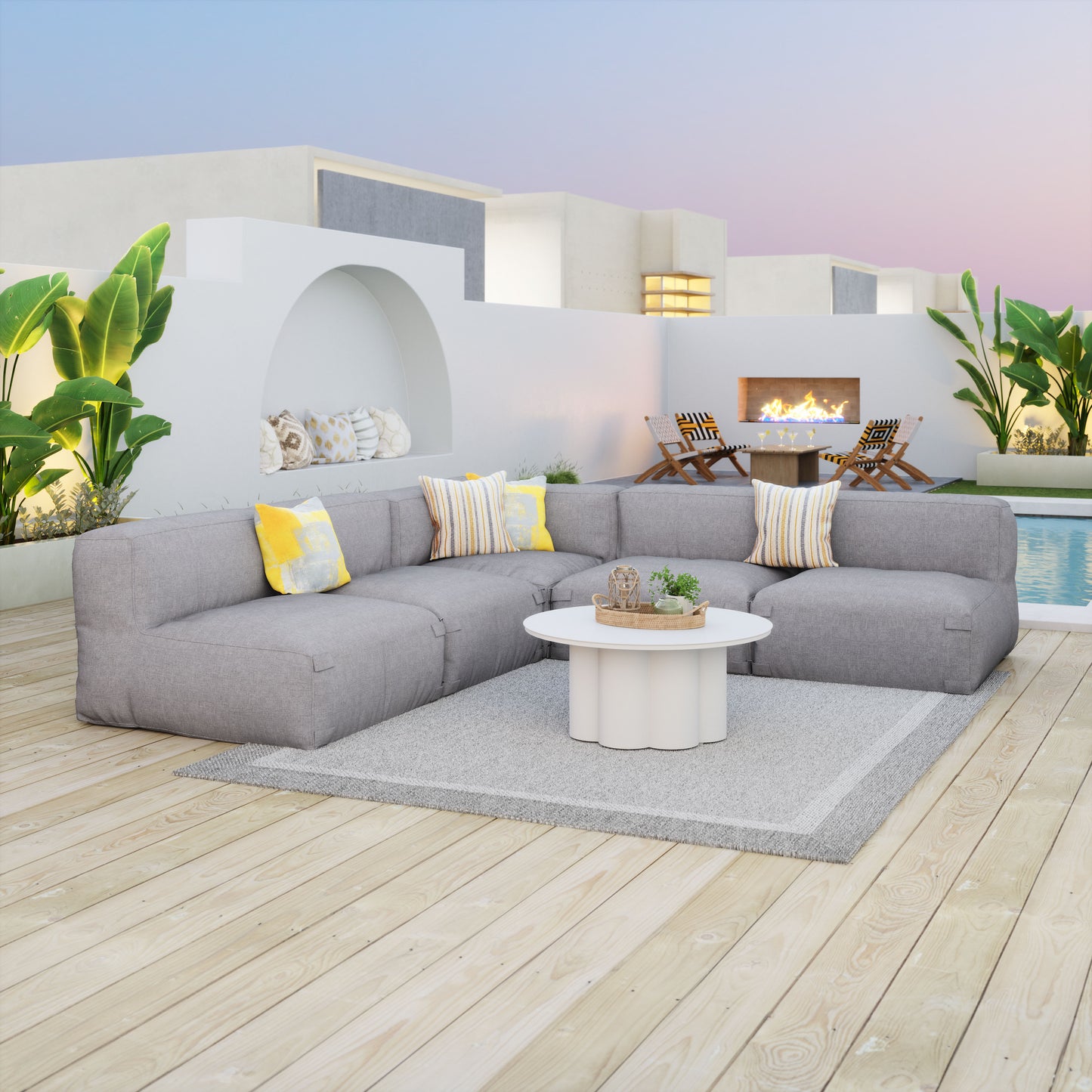 Palmier Coffee Table White - Disselt Designs