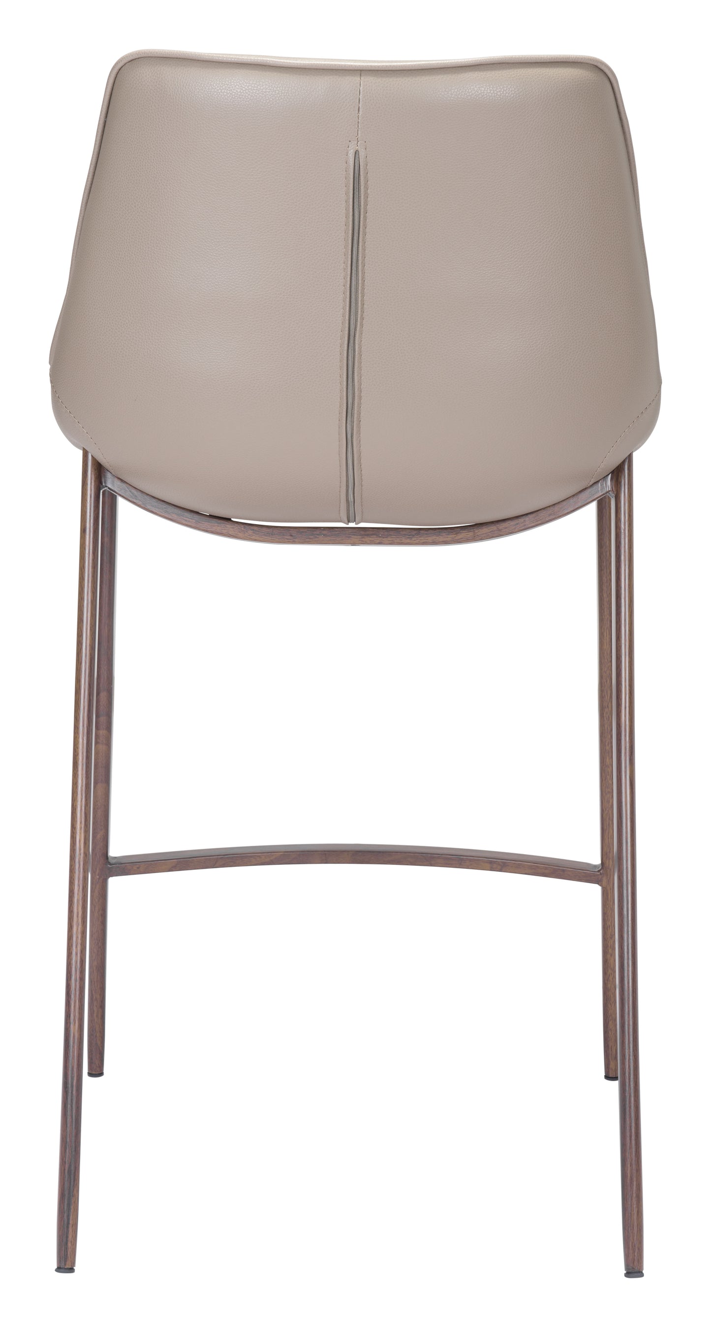 Magnus Counter Stool (Set of 2) Brown & Walnut - Disselt Designs