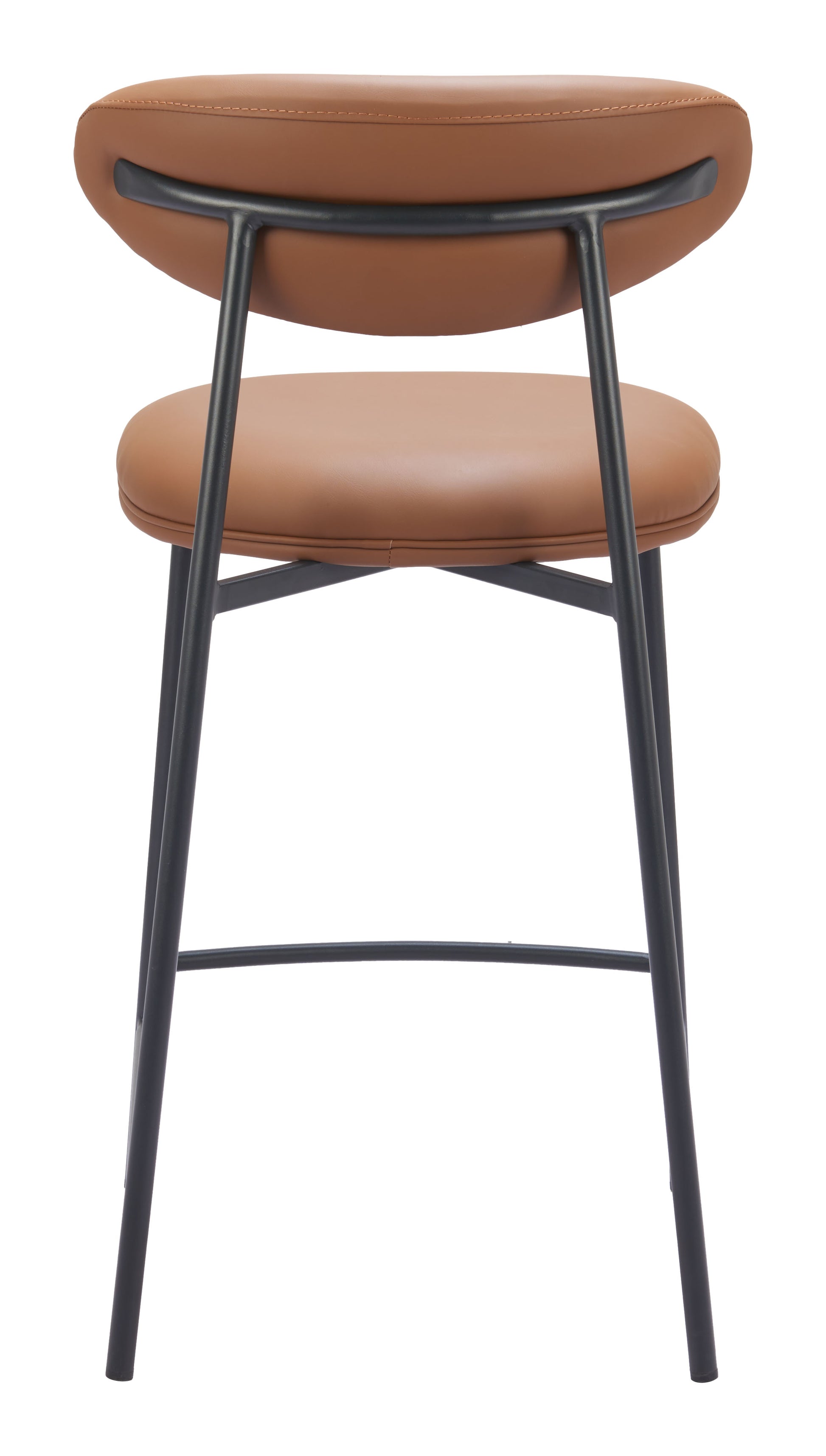 Rorun Counter Stool (Set of 2) Brown - Disselt Designs